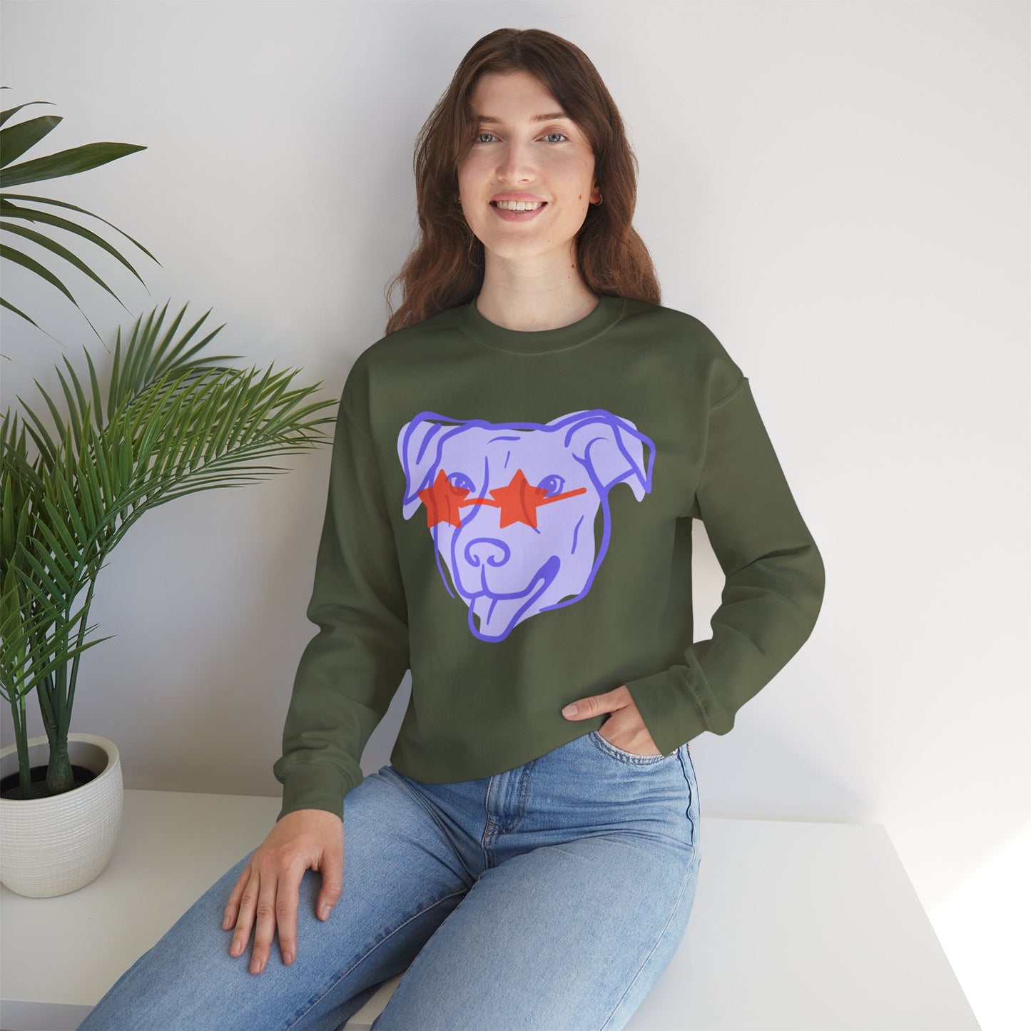 Cool Dog Crewneck Sweatshirt | Unisex Heavy Blend™ | Perfect Gift for Pet Lovers