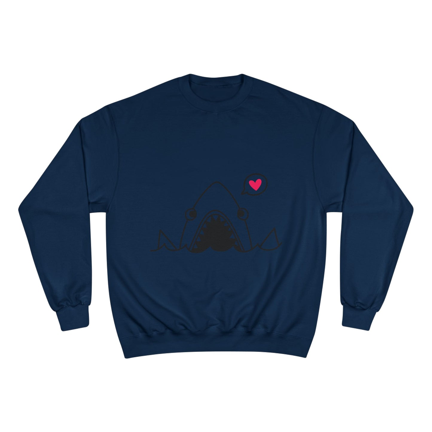 Adorable Shark Love Champion Sweatshirt for Ocean Lovers