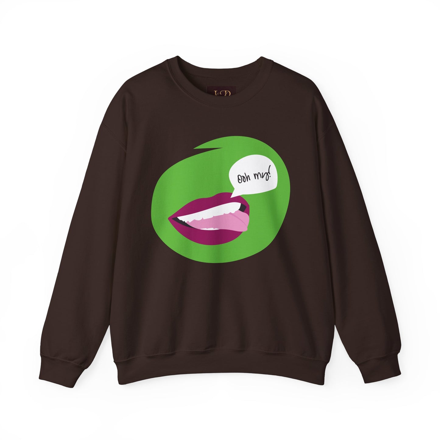 Playful 'Oh My!' Graphic Unisex Crewneck Sweatshirt