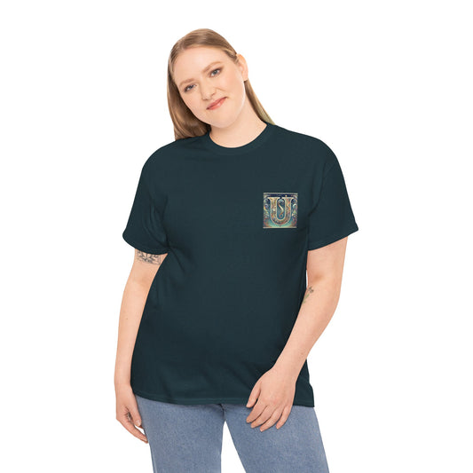Unisex Heavy Cotton Tee - Stylish 'U' Graphic T-Shirt for Everyday Wear