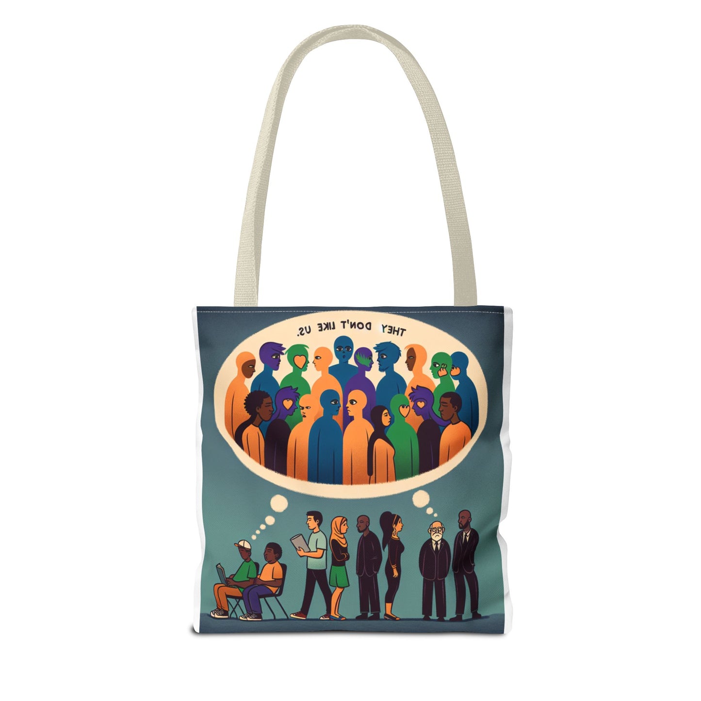 They Don’t Like Us Tote Bag | Unique Art for Thoughtful Minds
