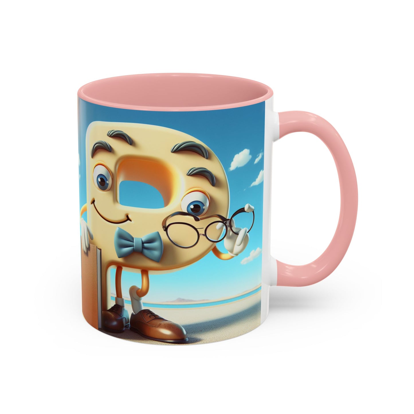 Cheerful Cartoon Character Accent Coffee Mug - Perfect for Gift Giving