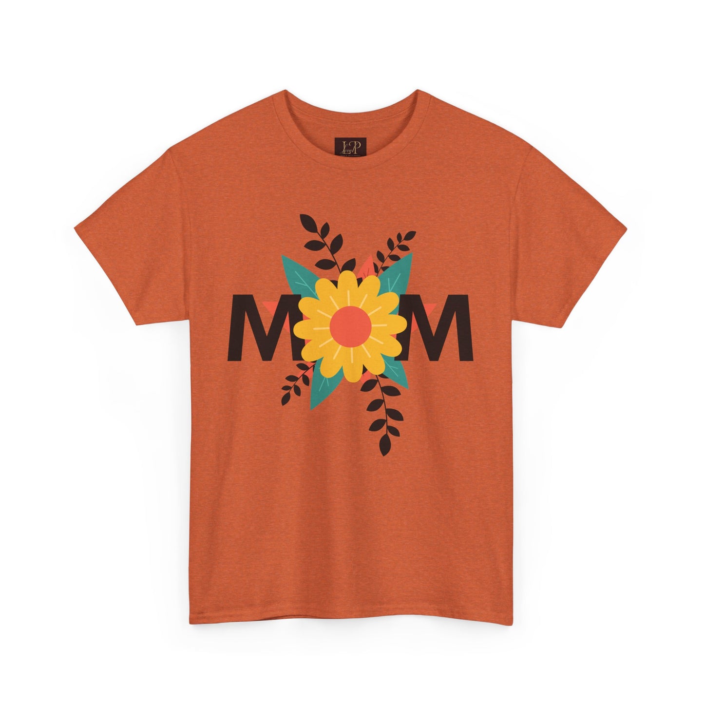 Mom Floral Unisex Heavy Cotton Tee - Perfect Gift for Mother's Day