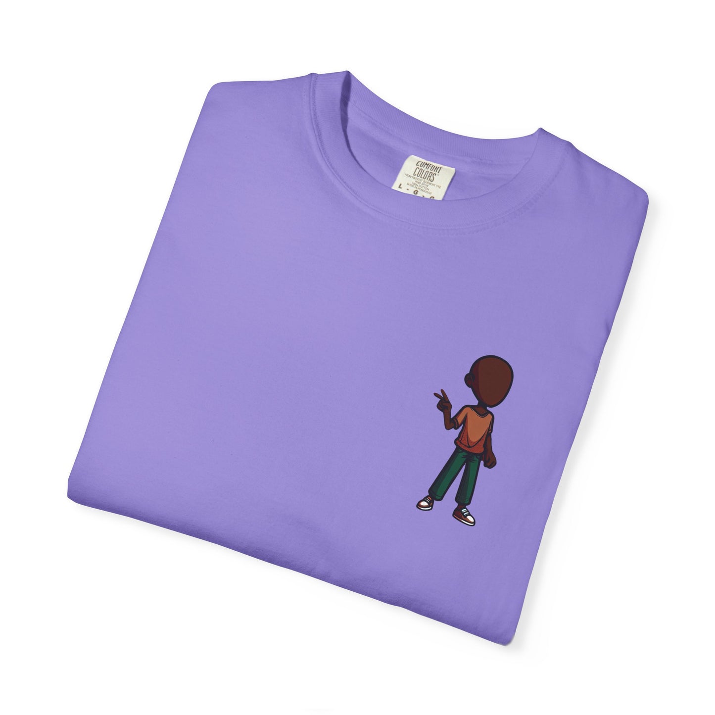Minimalist Little Boy Graphic T-Shirt — Small Chest Illustration, Casual Kids/Youth Tee