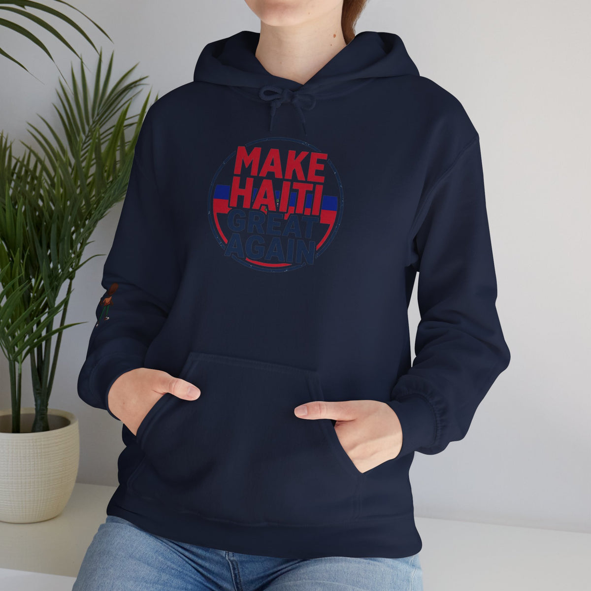 Hoodie - "Make Haiti Great Again" Political Solidarity Pullover