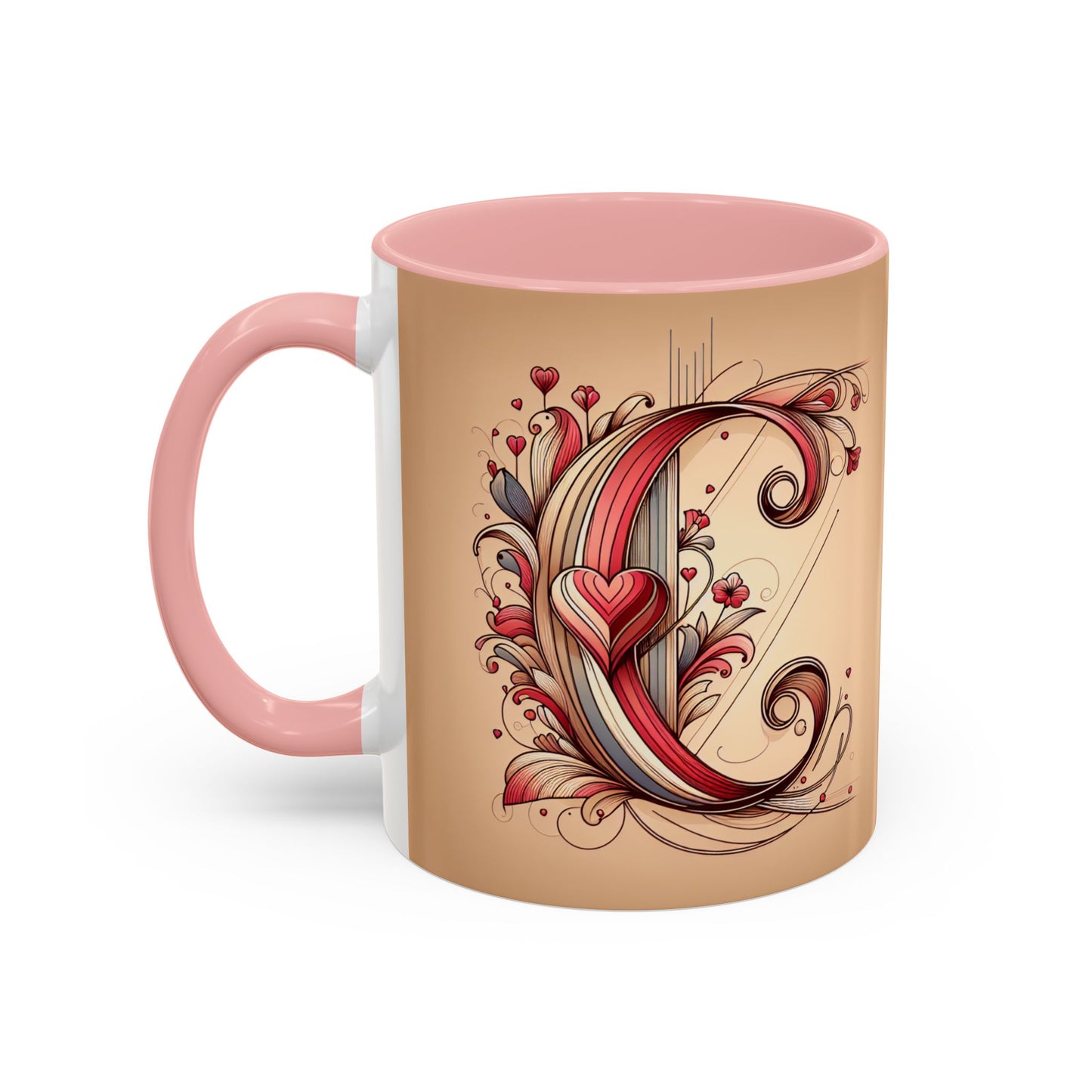 Whimsical Heart Accent Coffee Mug - Perfect for Gifts and Home Decor