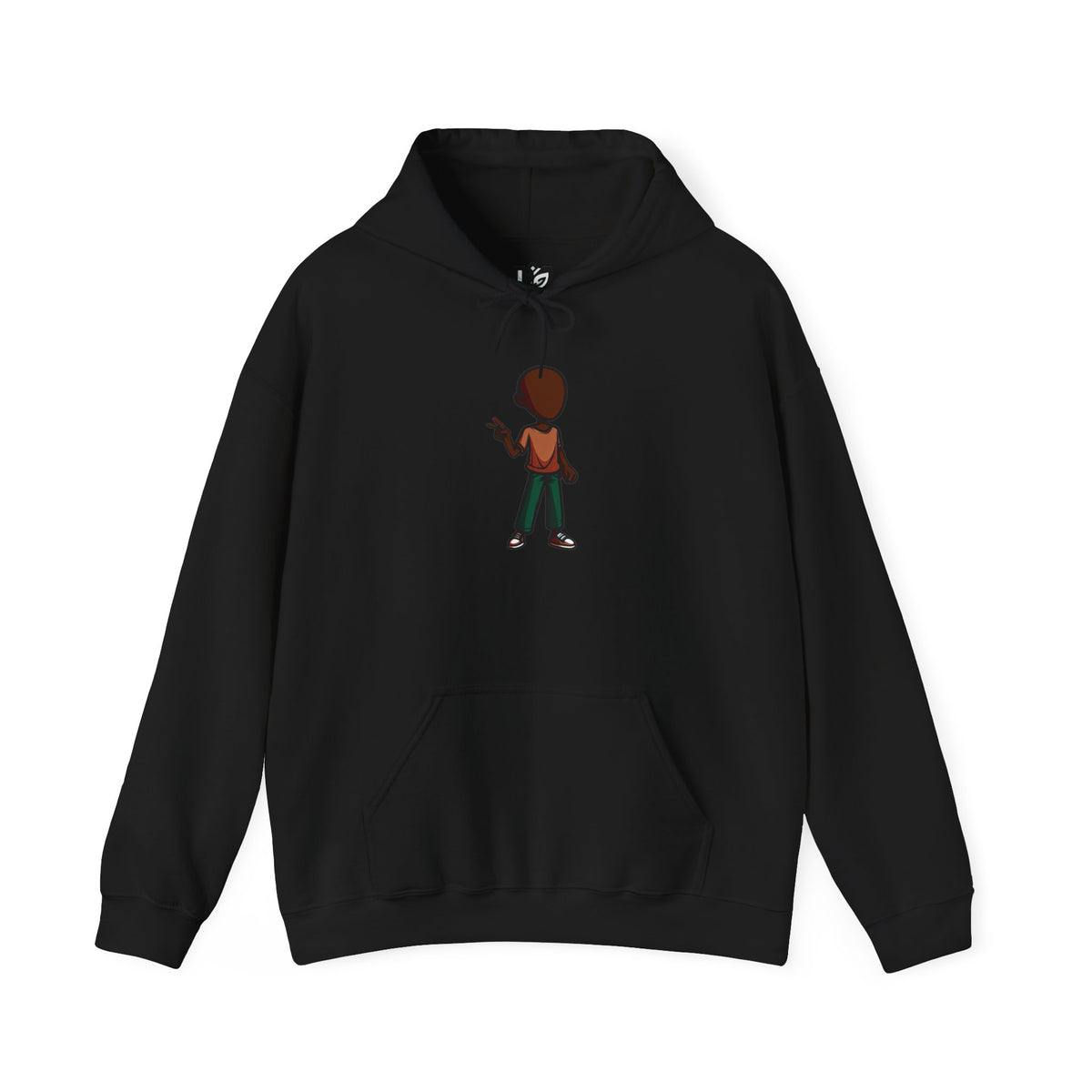 Make Haiti The Pearl of the Antilles Again Hoodie — Cartoon Figure Back Print