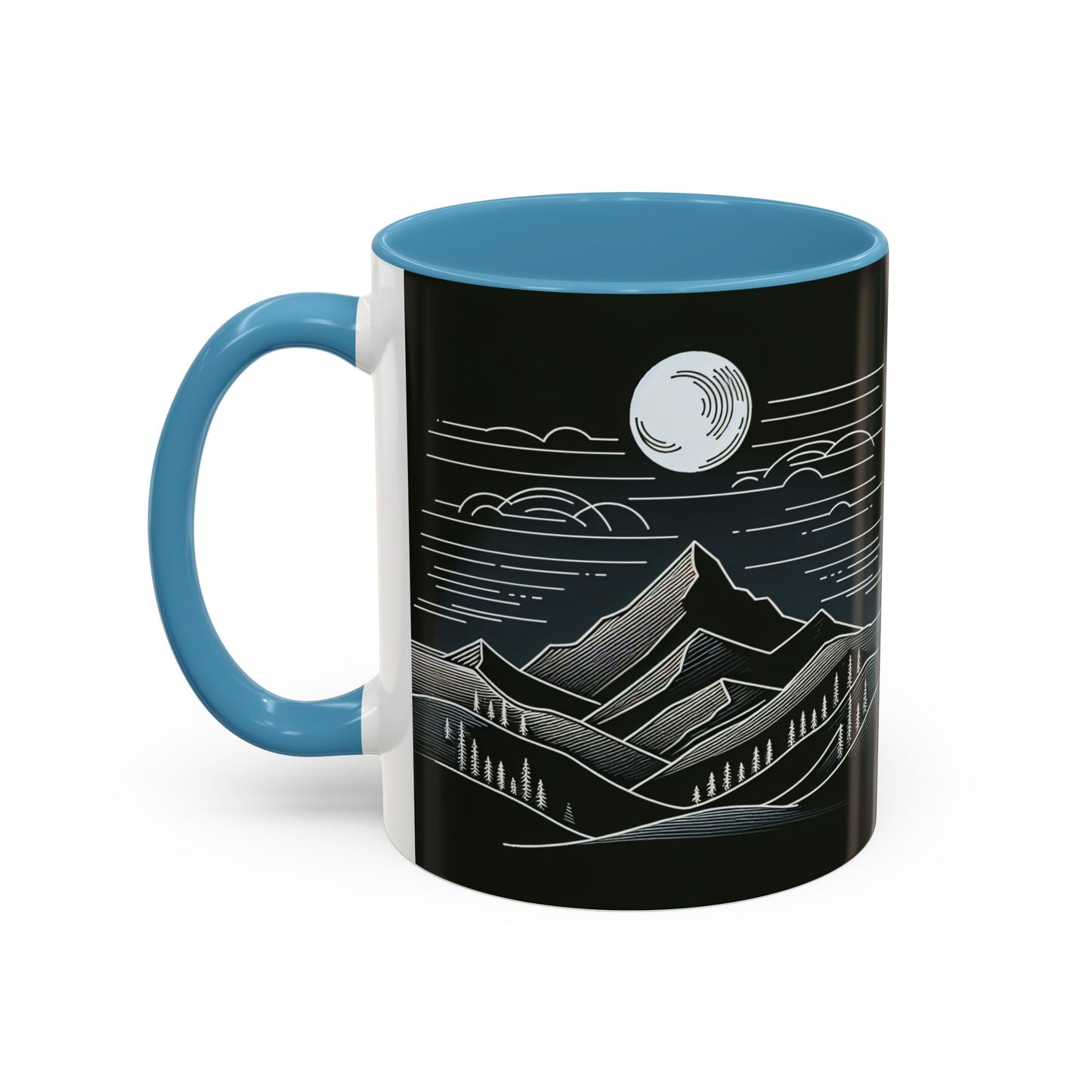Mountain Landscape Accent Coffee Mug - Nature Inspired 11 & 15oz