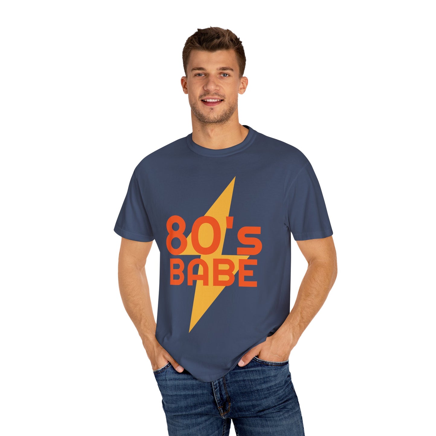 Retro 80's Babe Unisex Garment-Dyed T-Shirt