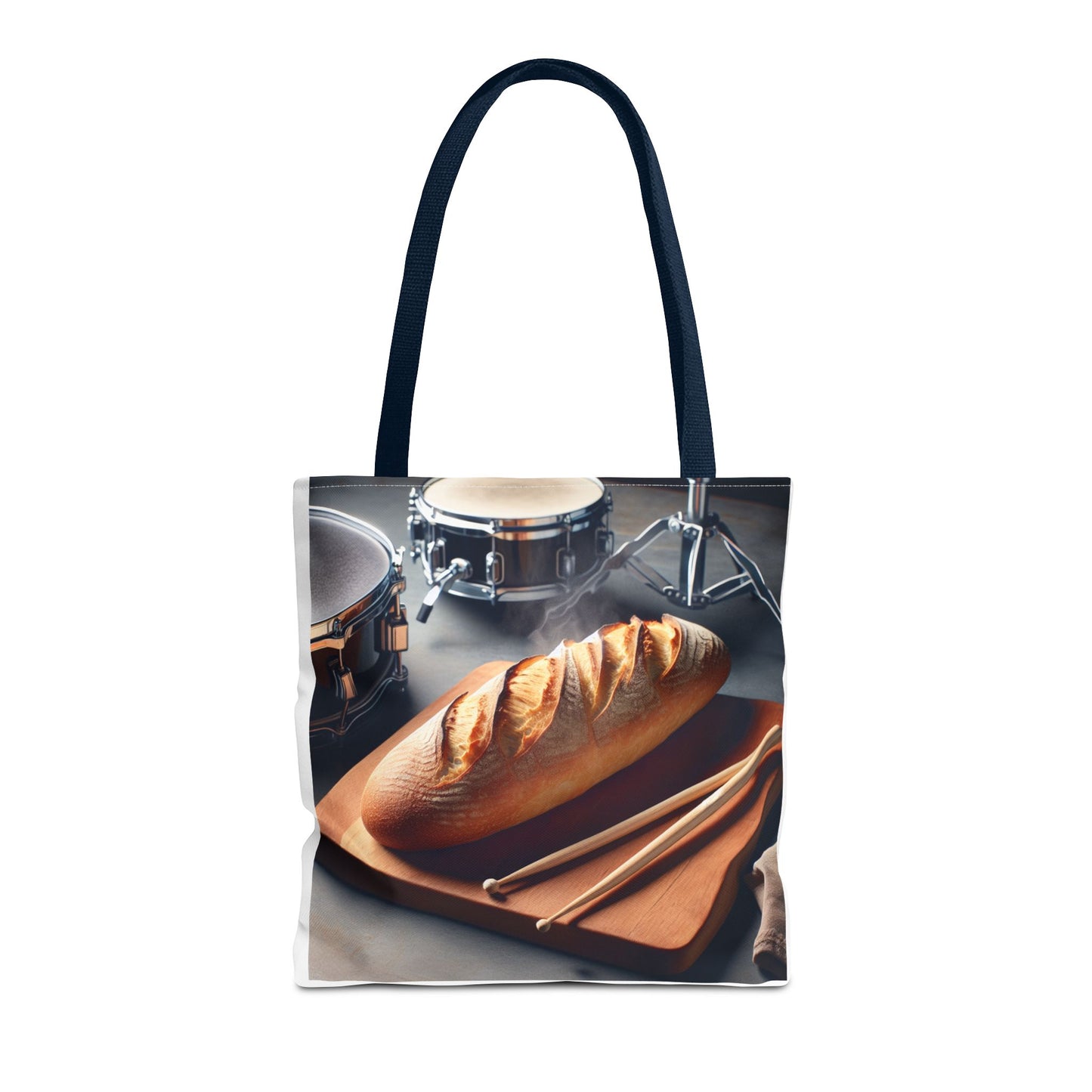 Bread & Drums Tote Bag – Perfect for Food Lovers & Musicians