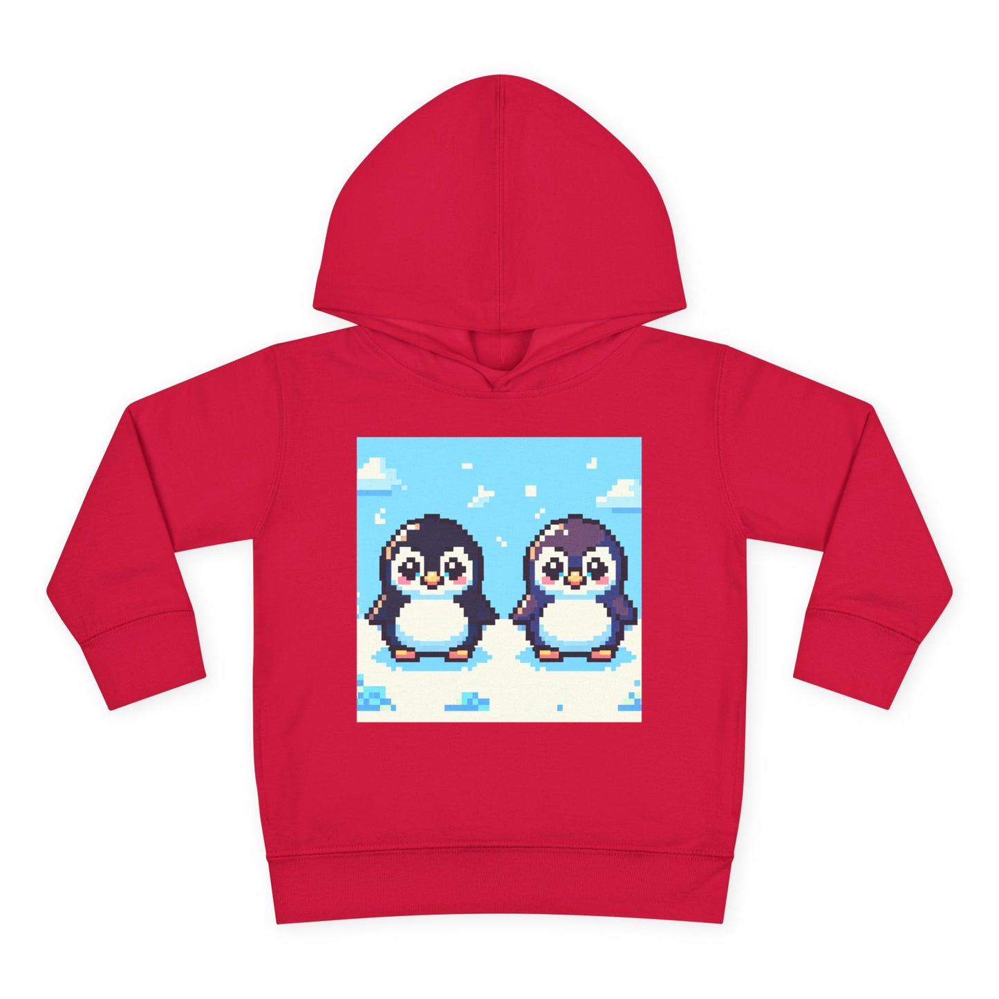 Cute Penguin Toddler Pullover Fleece Hoodie - Perfect for Winter Playtime