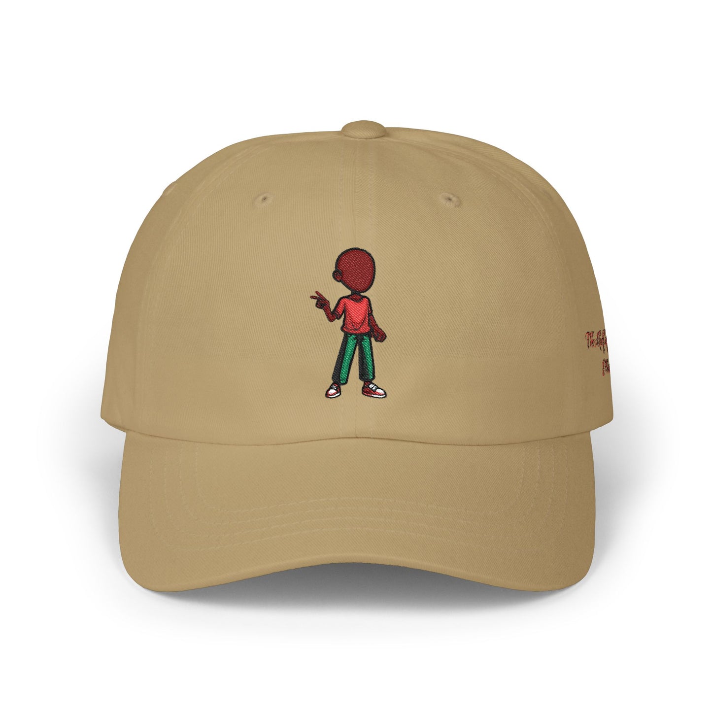 Embroidered Retro Figure Dad Cap – Minimal Streetwear Baseball Hat