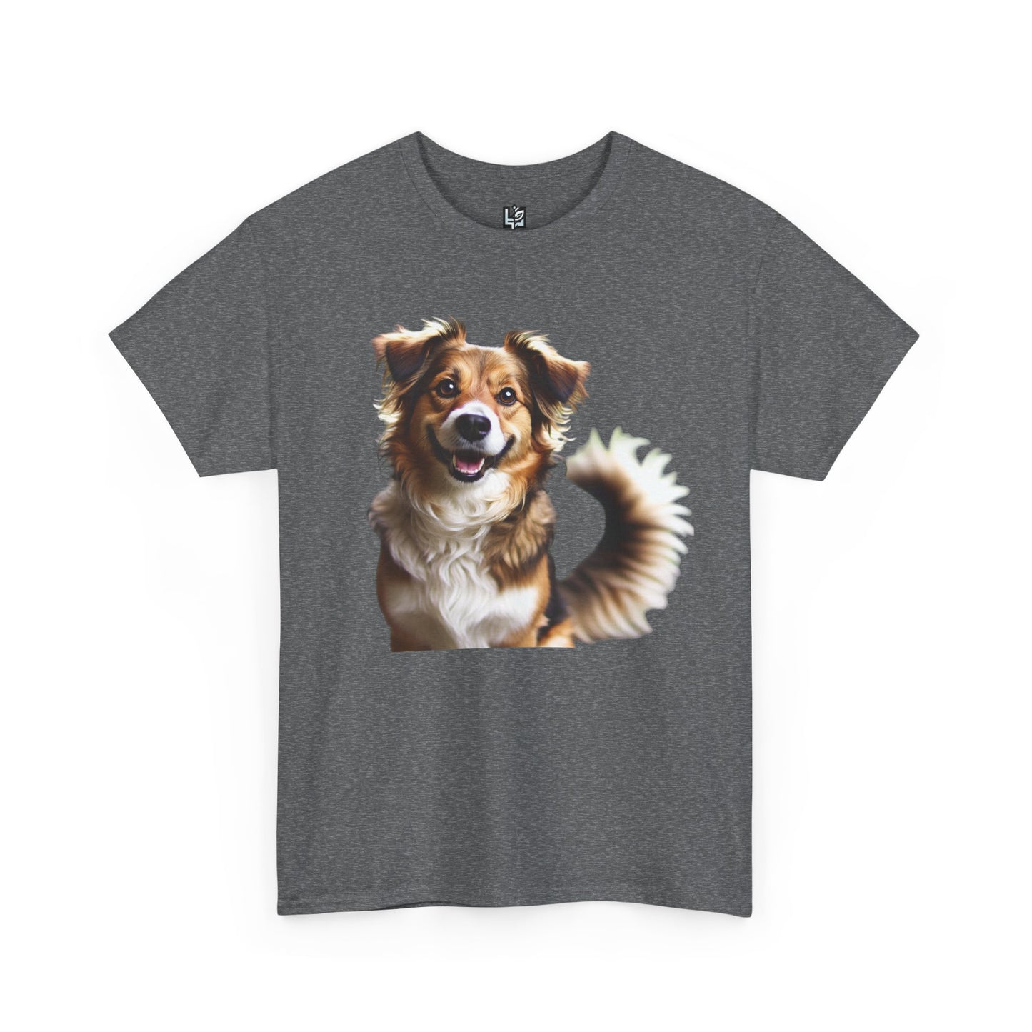 Happy Dog Unisex Heavy Cotton Tee - Perfect Gift for Pet Lovers