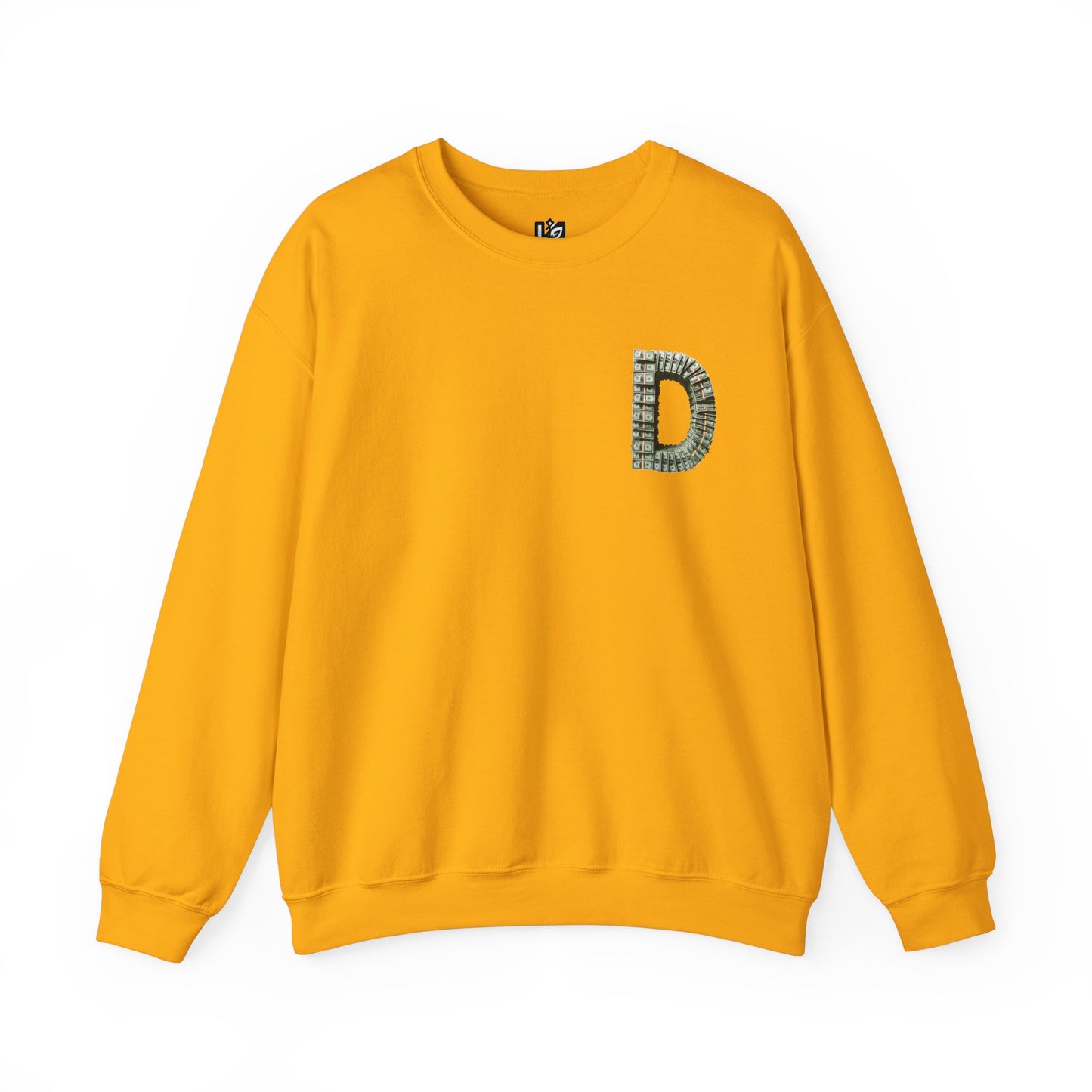 Unisex Crewneck Sweatshirt with 'D' and Dollar Sign Design | Stylish & Cozy Apparel for Casual Days