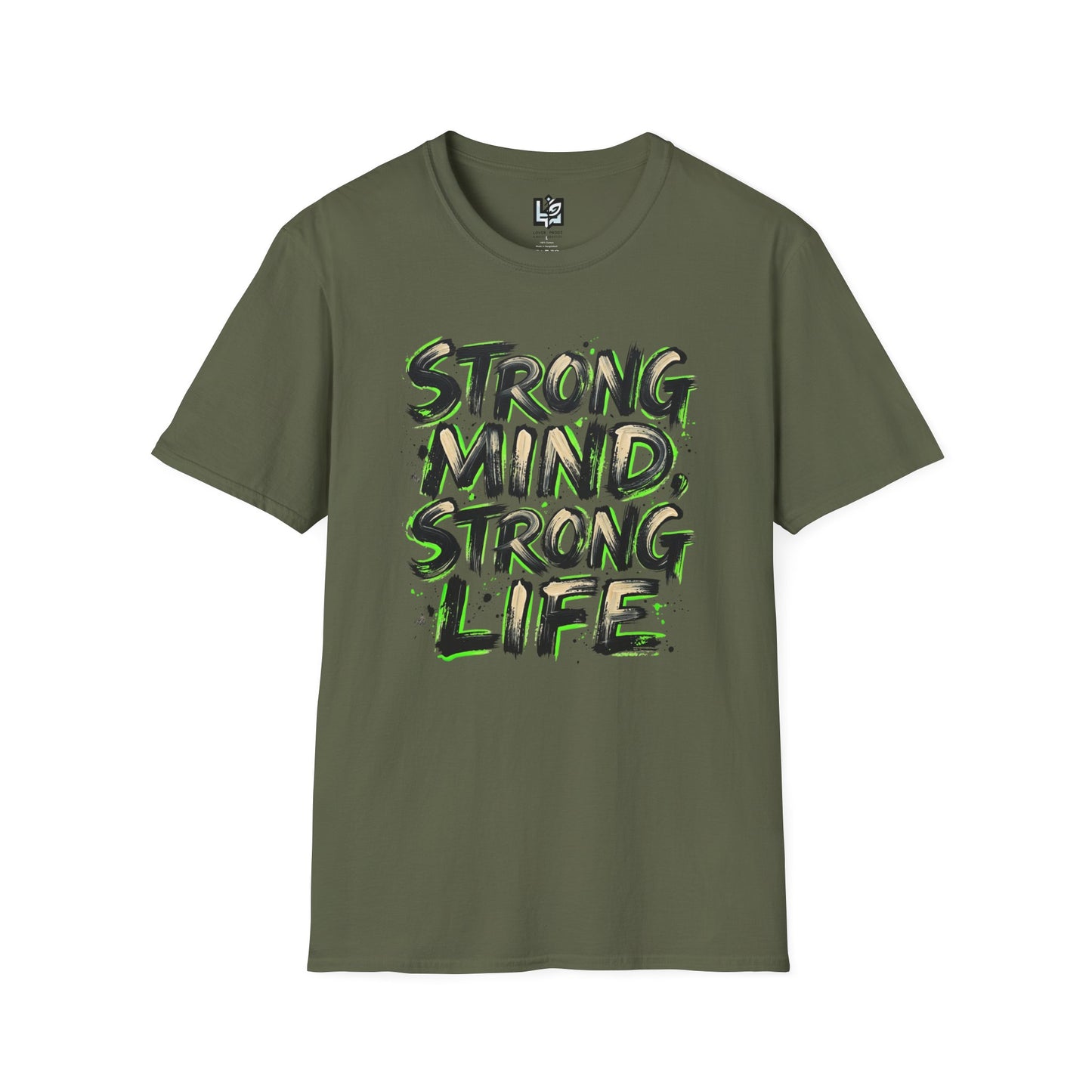 T-Shirt — "Strong Mind, Strong Life" Motivational Graphic Tee