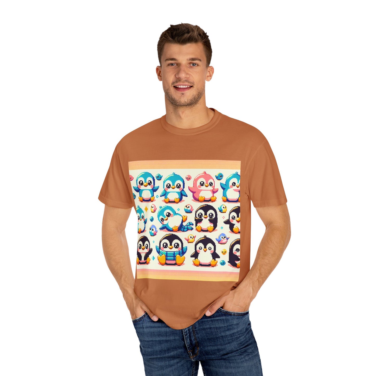 Cute Penguin Graphic Unisex T-shirt - Fun & Colorful Summer Tee