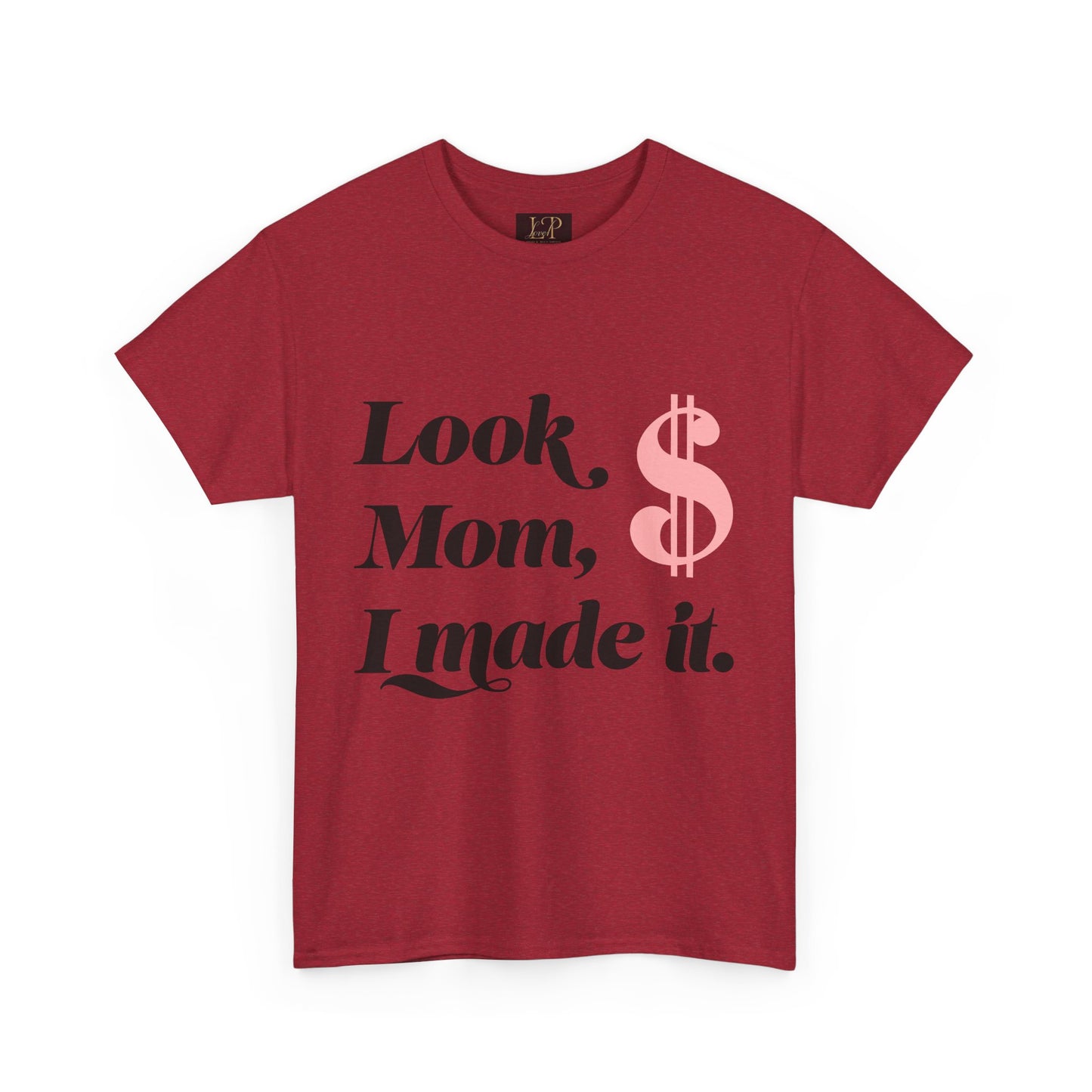 Look Mom, I Made It! Unisex Heavy Cotton Tee - Fun and Motivational Graphic T-Shirt for Celebrations