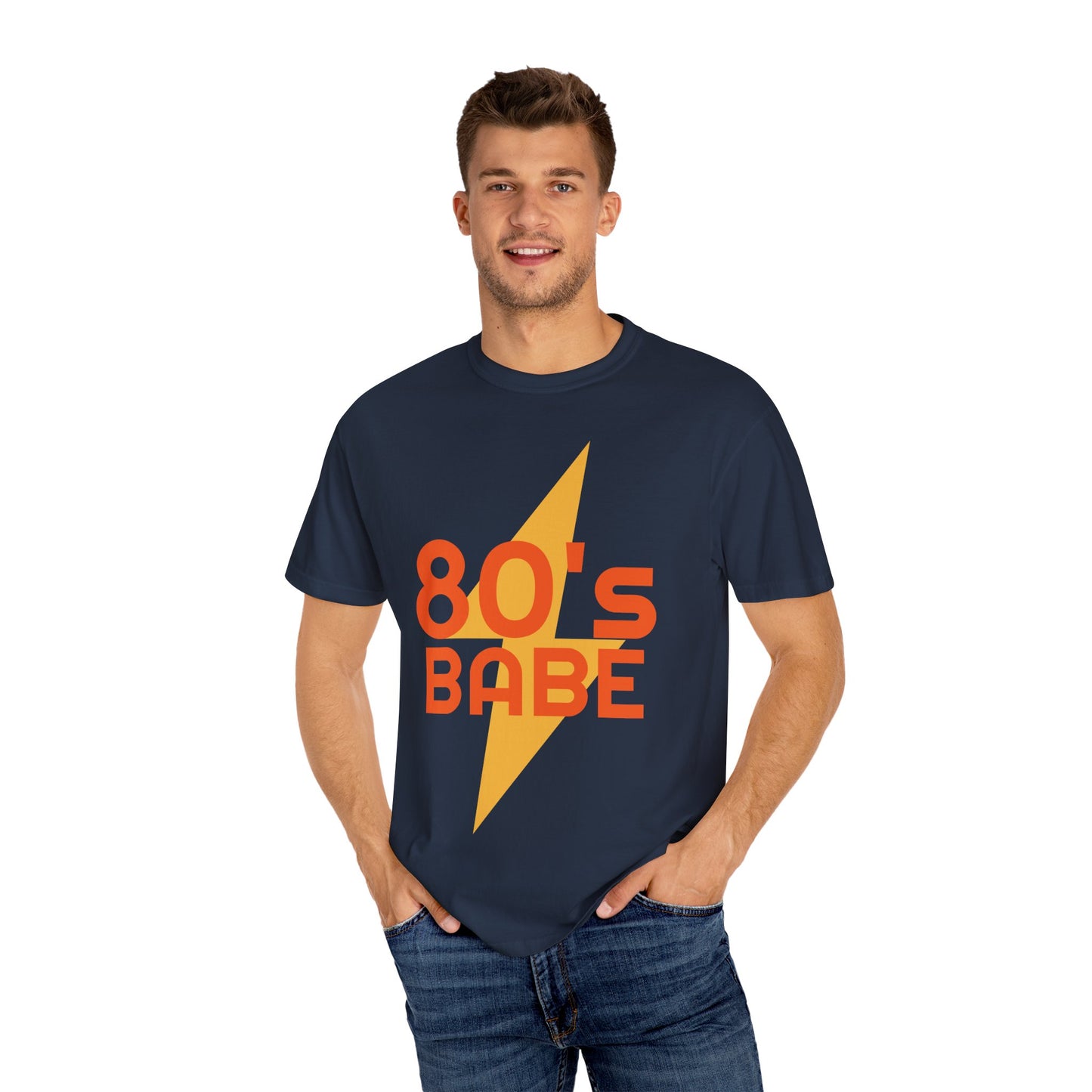 Retro 80's Babe Unisex Garment-Dyed T-Shirt