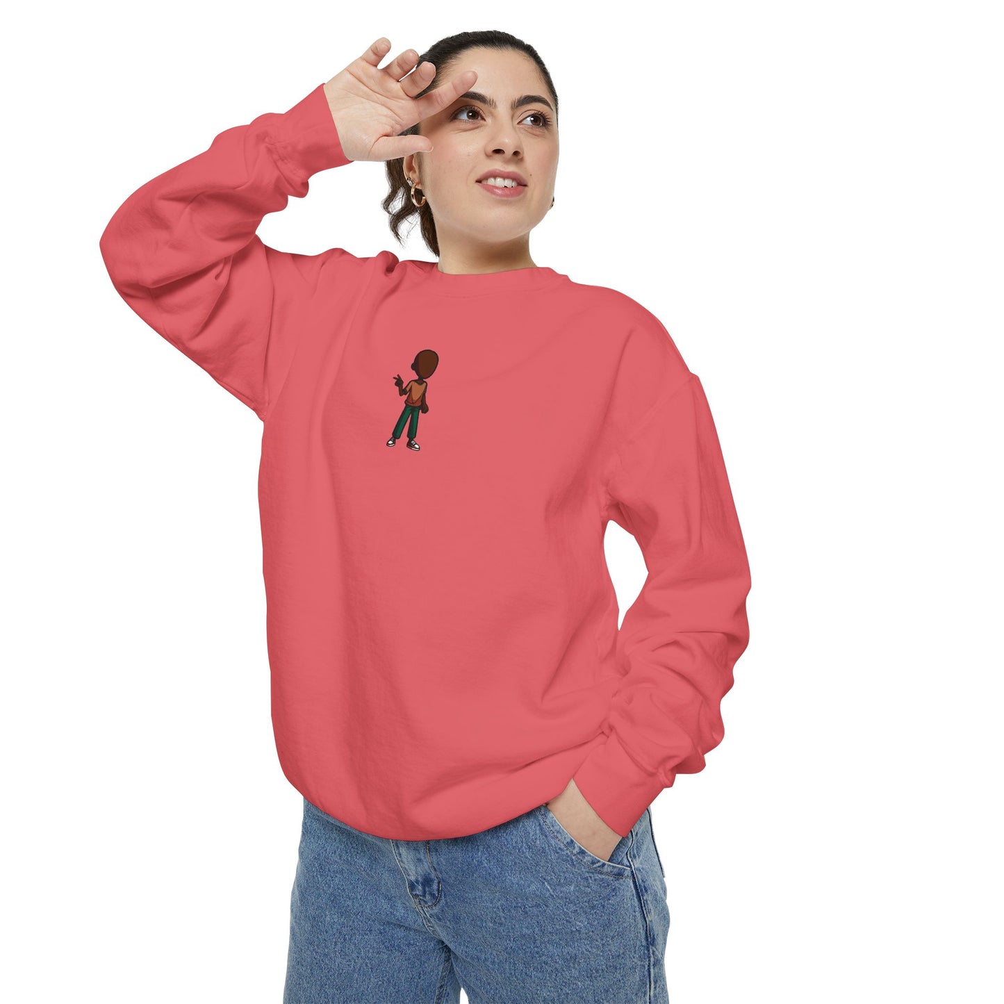Sweatshirt — Little Guitarist Illustration Crewneck