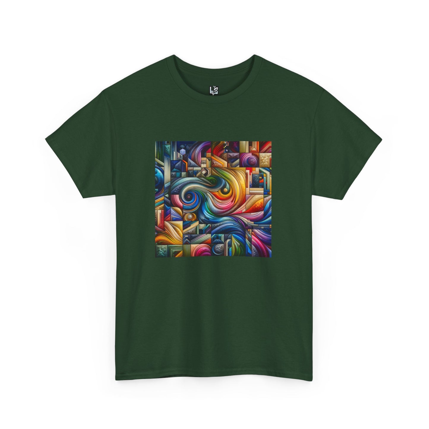 Vibrant Abstract Art Unisex Heavy Cotton Tee