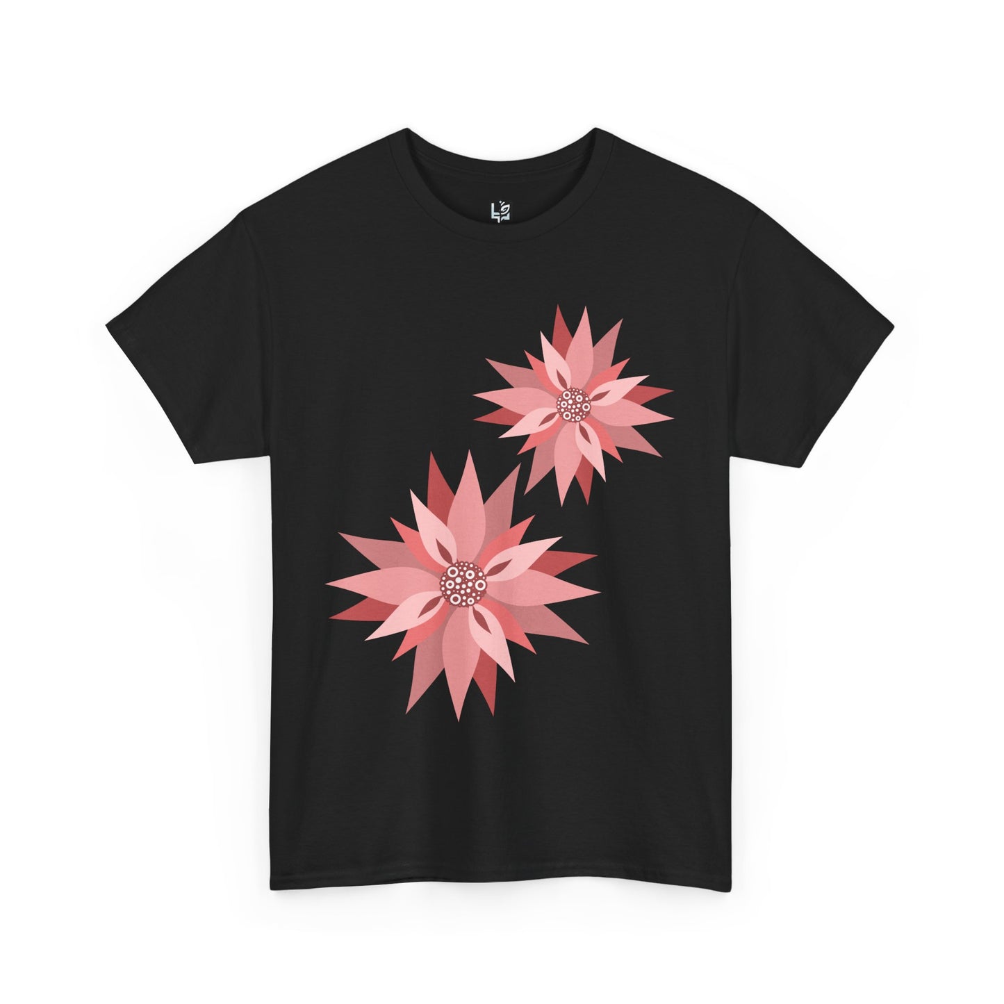 Floral Design Unisex Heavy Cotton Tee - Casual Comfort for Spring Celebrations