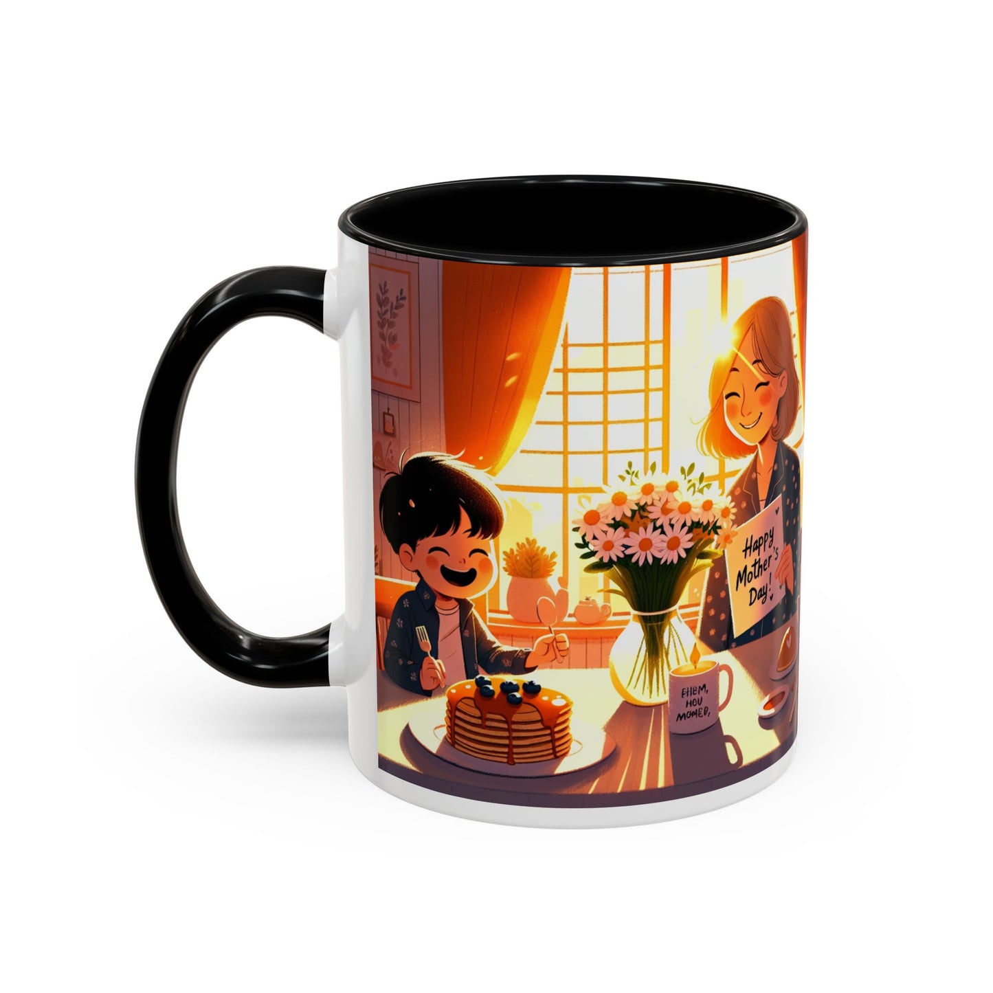 Happy Mother's Day Accent Coffee Mug - Beautiful Love Quote
