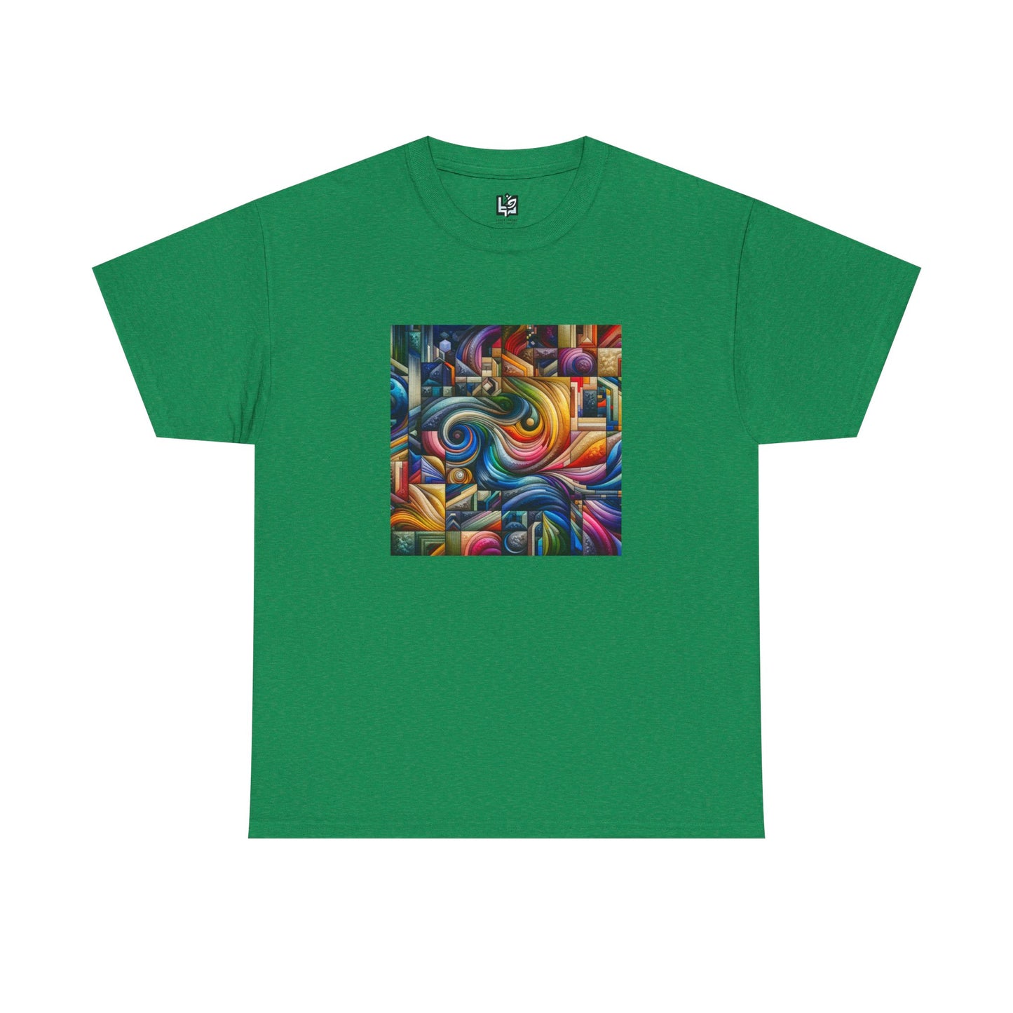 Vibrant Abstract Art Unisex Heavy Cotton Tee