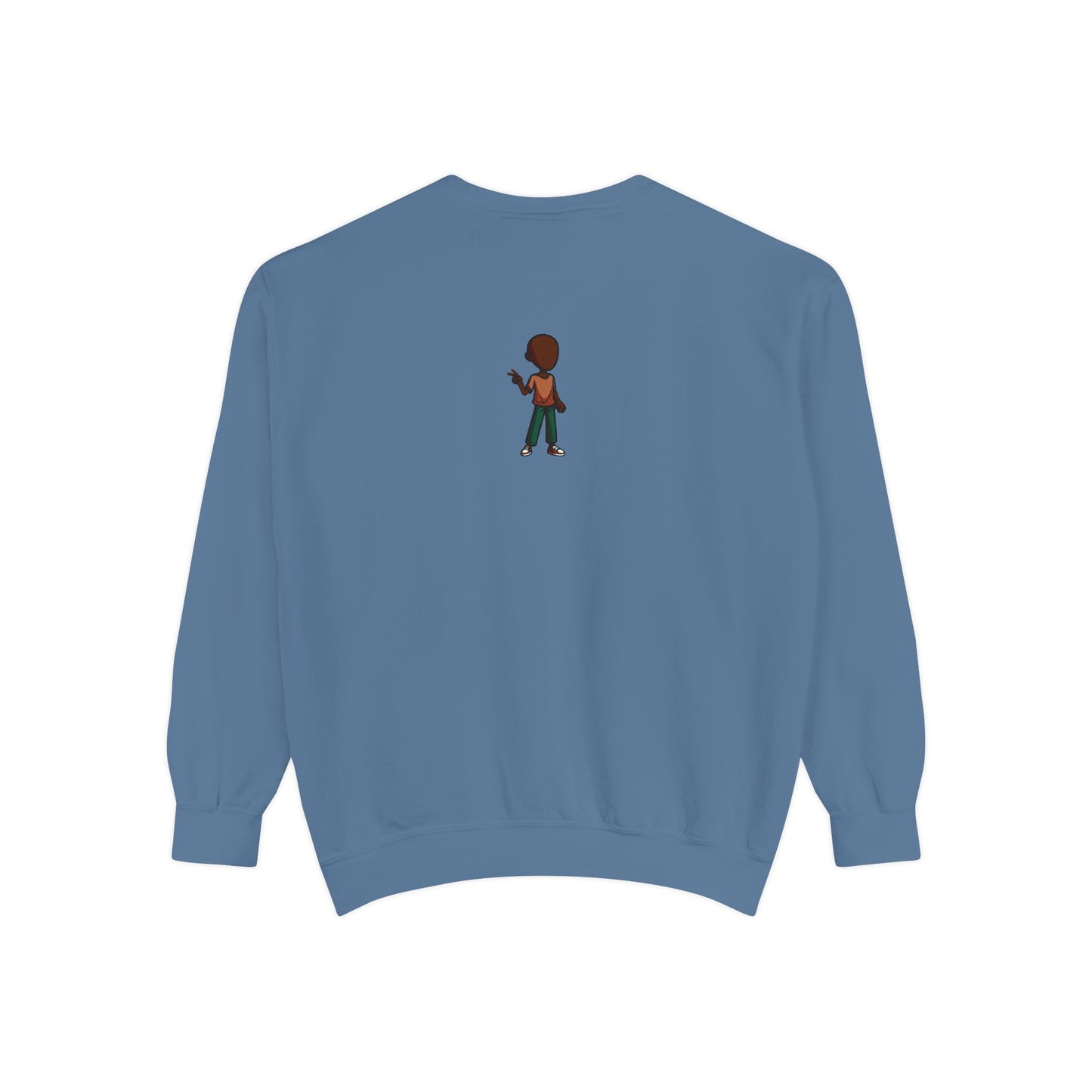 The Unflappable Man Sweatshirt — Retro Badge Graphic Crewneck
