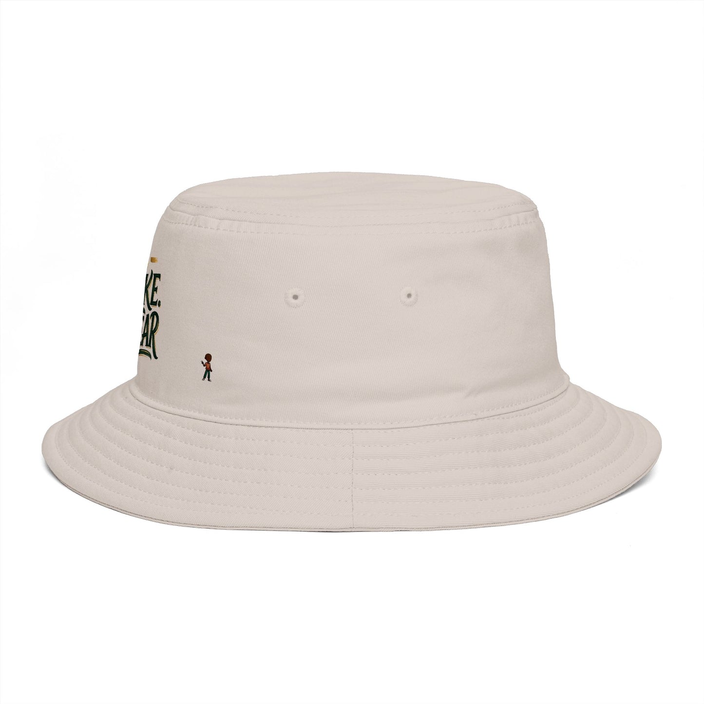 No Shake No Fear Bucket Hat — Retro Motivational Outdoor Bucket Hat
