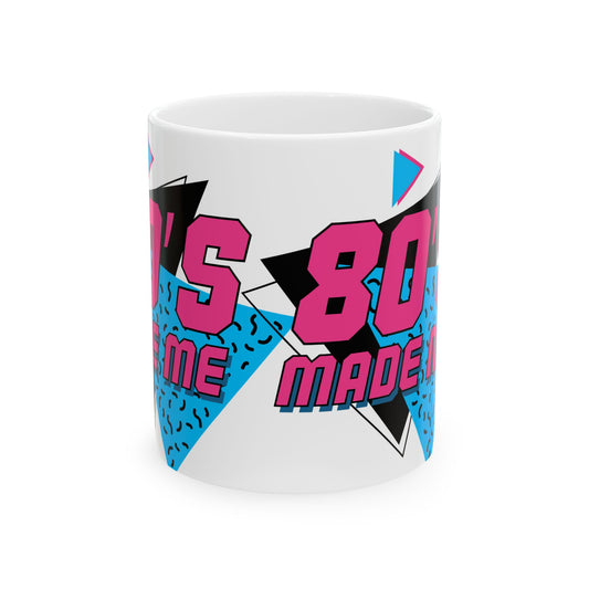 Retro 80's Coffee Mug - Fun Ceramic Mug for Nostalgic Lovers