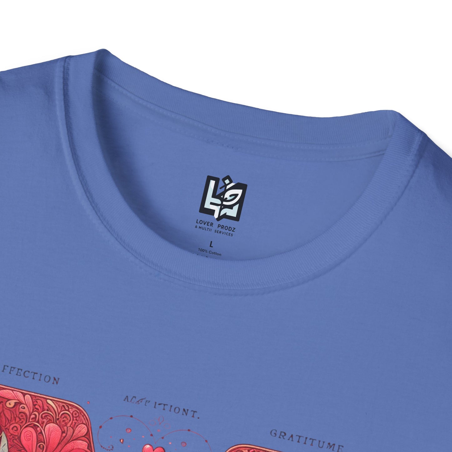 Floral Letter 'M' Unisex Softstyle T-Shirt - Perfect for Celebrations and Self-Expression