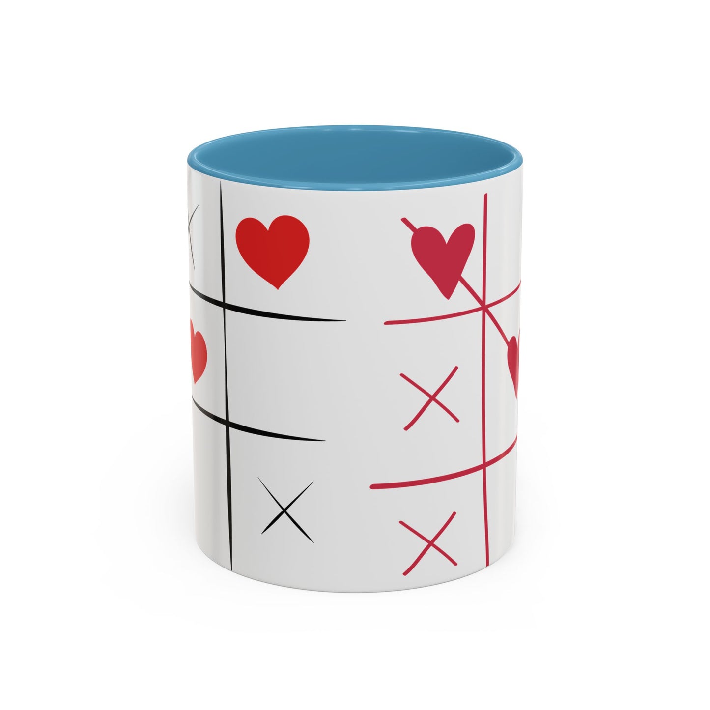 Love Tic Tac Toe Coffee Mug - Perfect for Valentine's Day and Romantic Moments