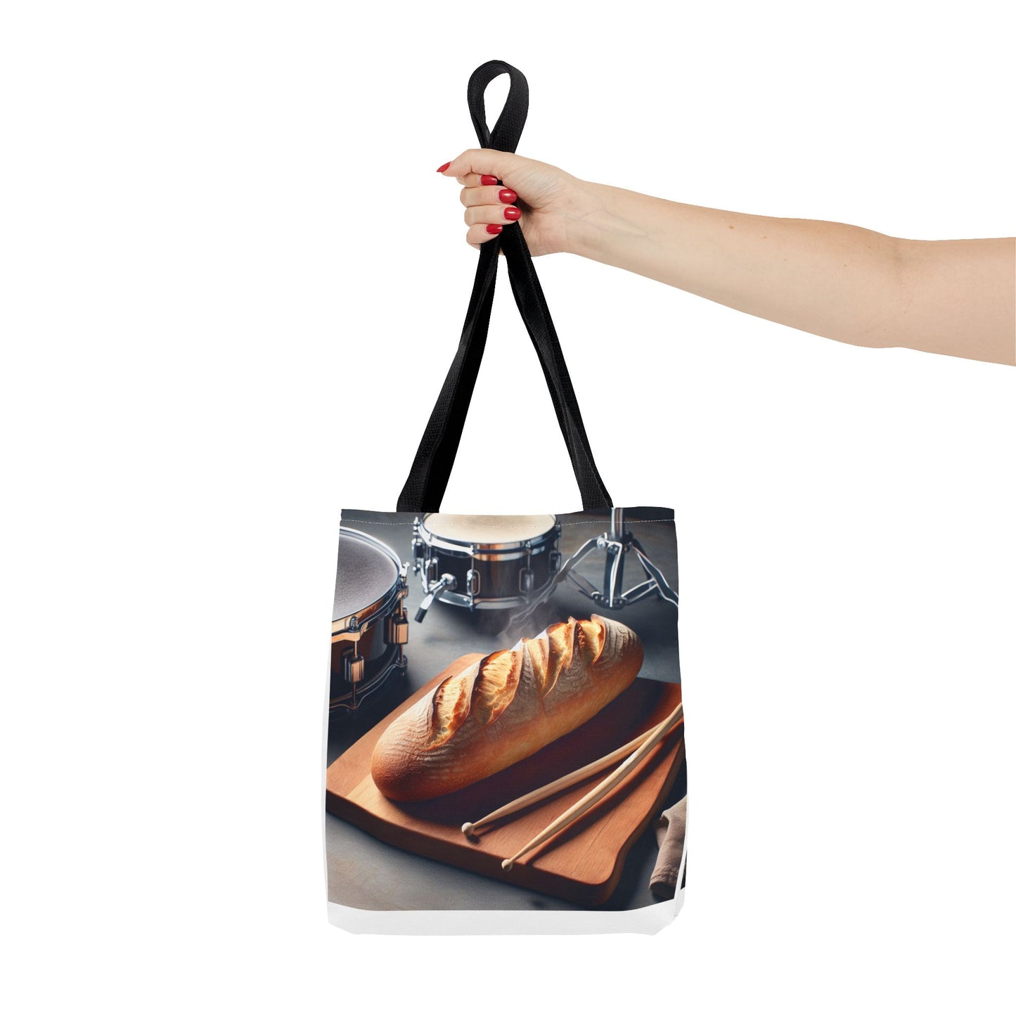 Bread & Drums Tote Bag – Perfect for Food Lovers & Musicians