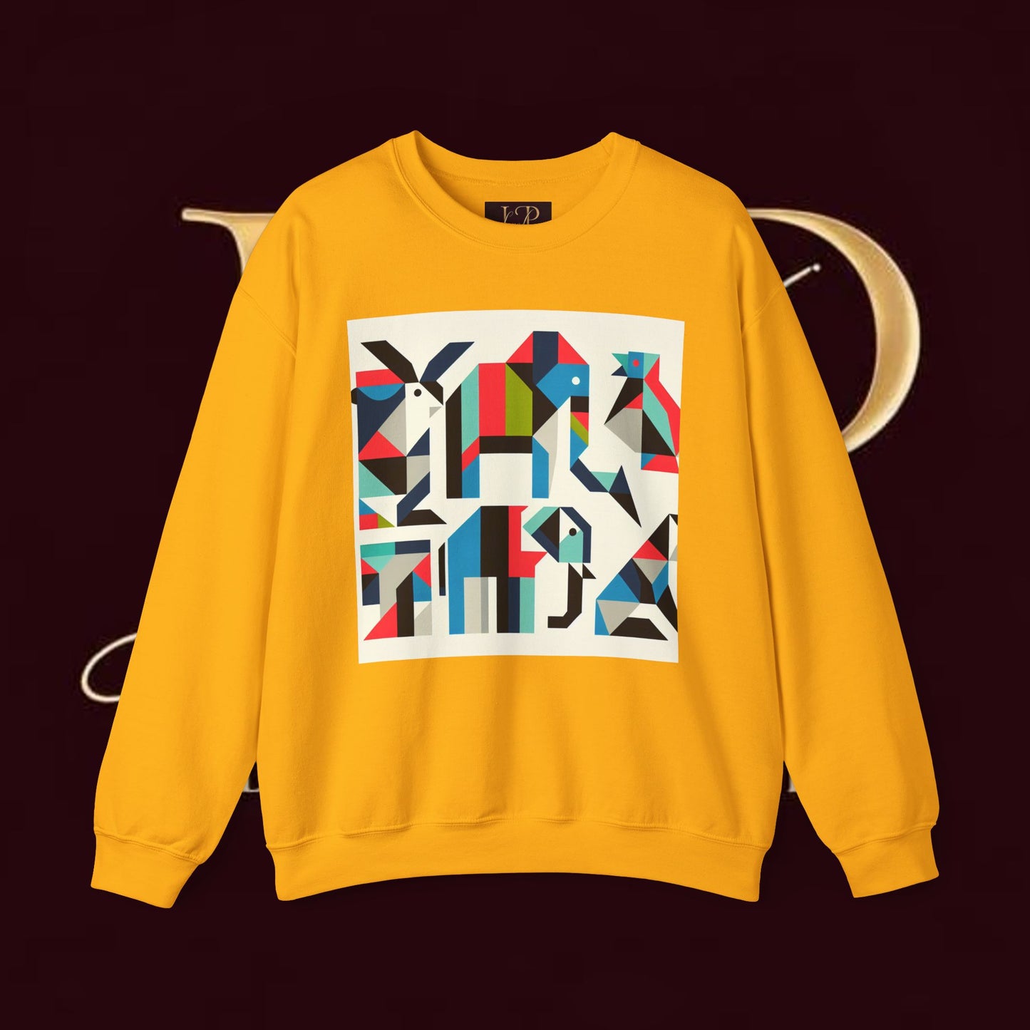 Colorful Geometric Art Unisex Sweatshirt - Cozy and Stylish