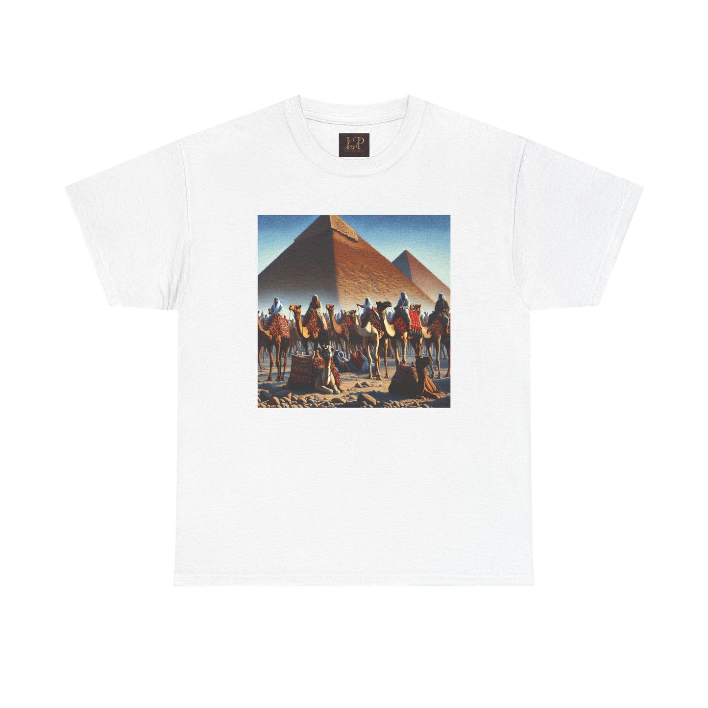 Pyramid Adventure Unisex Heavy Cotton Tee | Vintage Egypt Design