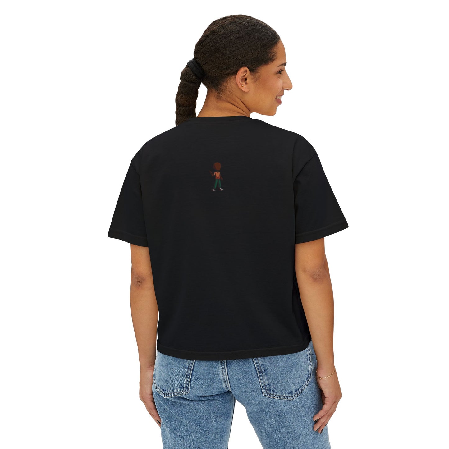 Only Good Vibes Boxy Tee — Women's Positive Graphic Crop T-Shirt