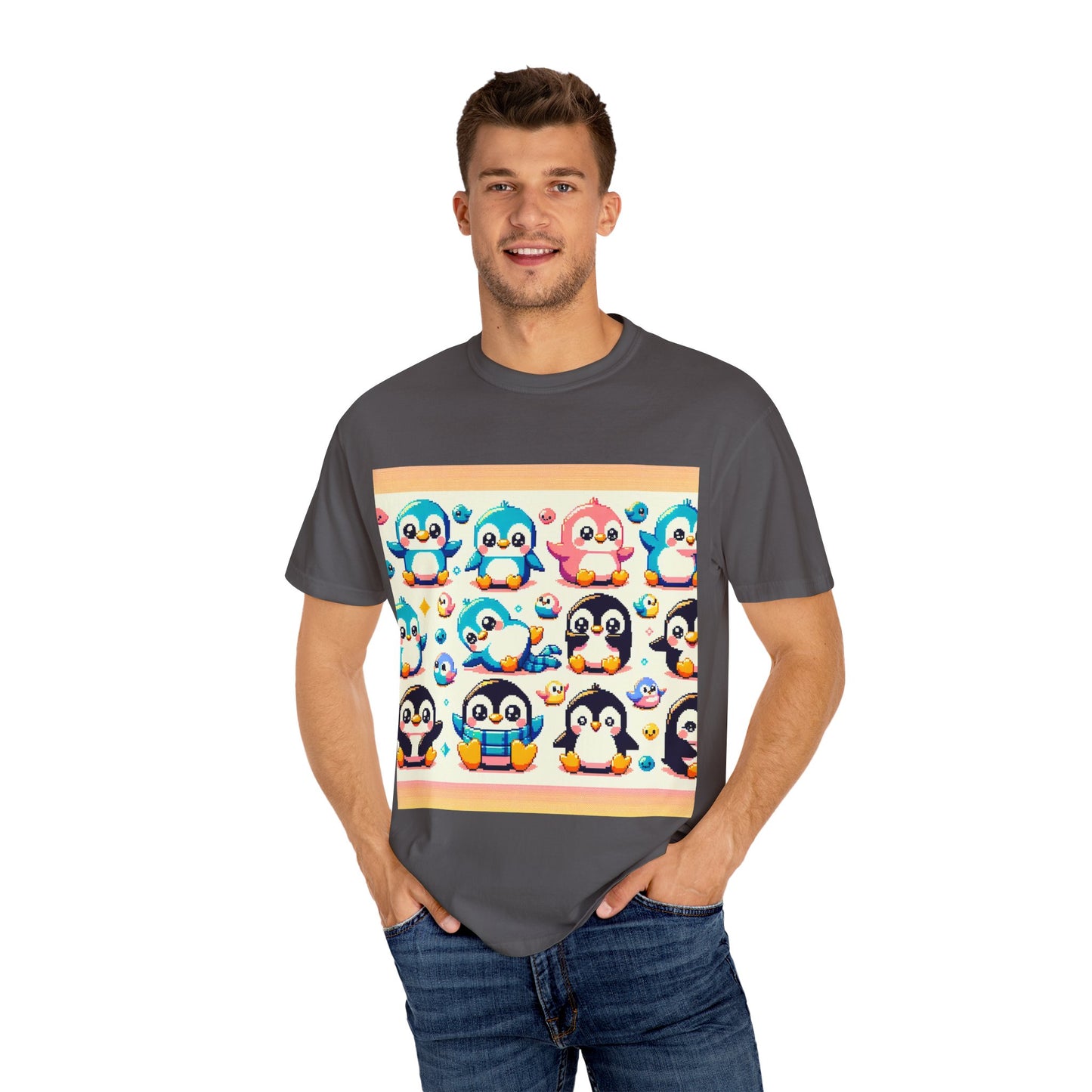 Cute Penguin Graphic Unisex T-shirt - Fun & Colorful Summer Tee