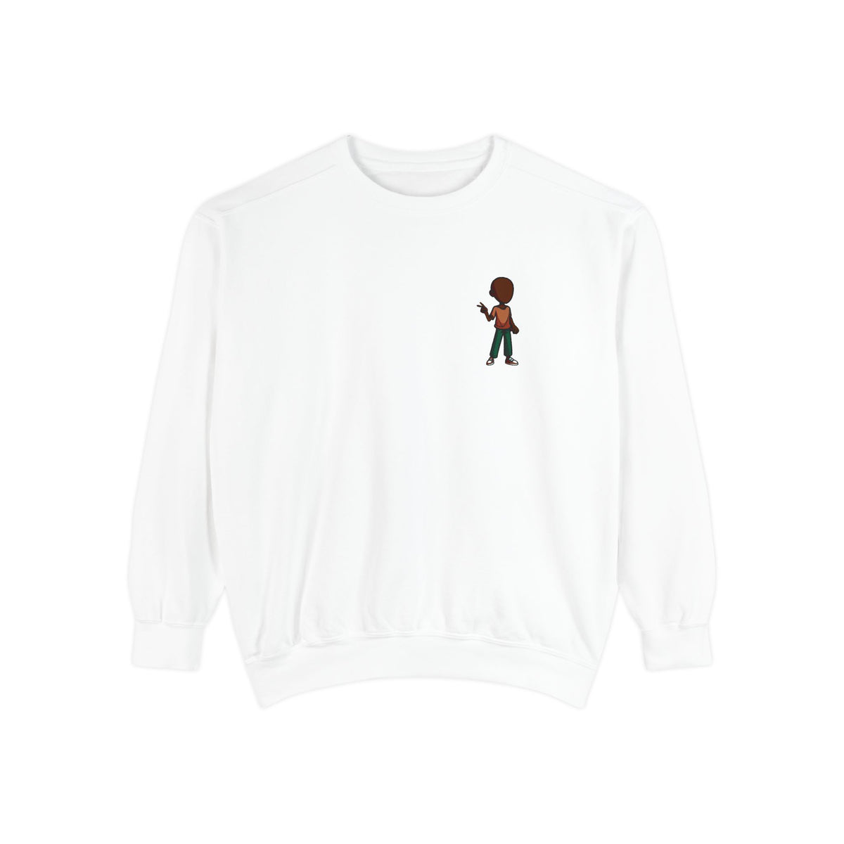 Retro Pixel Boy Graphic Sweatshirt