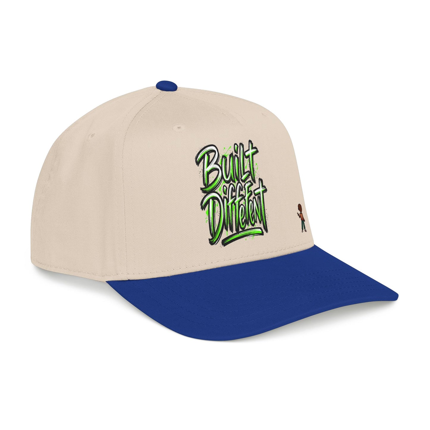 Mid Profile Baseball Cap — 'Built Different' Streetwear Hat