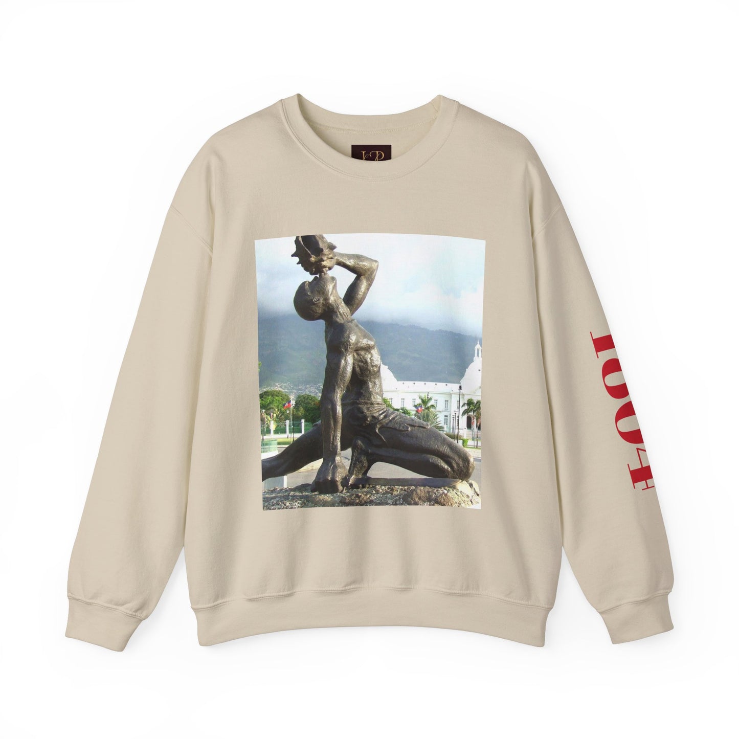 Artistic Unisex Crewneck Sweatshirt with Statue Design