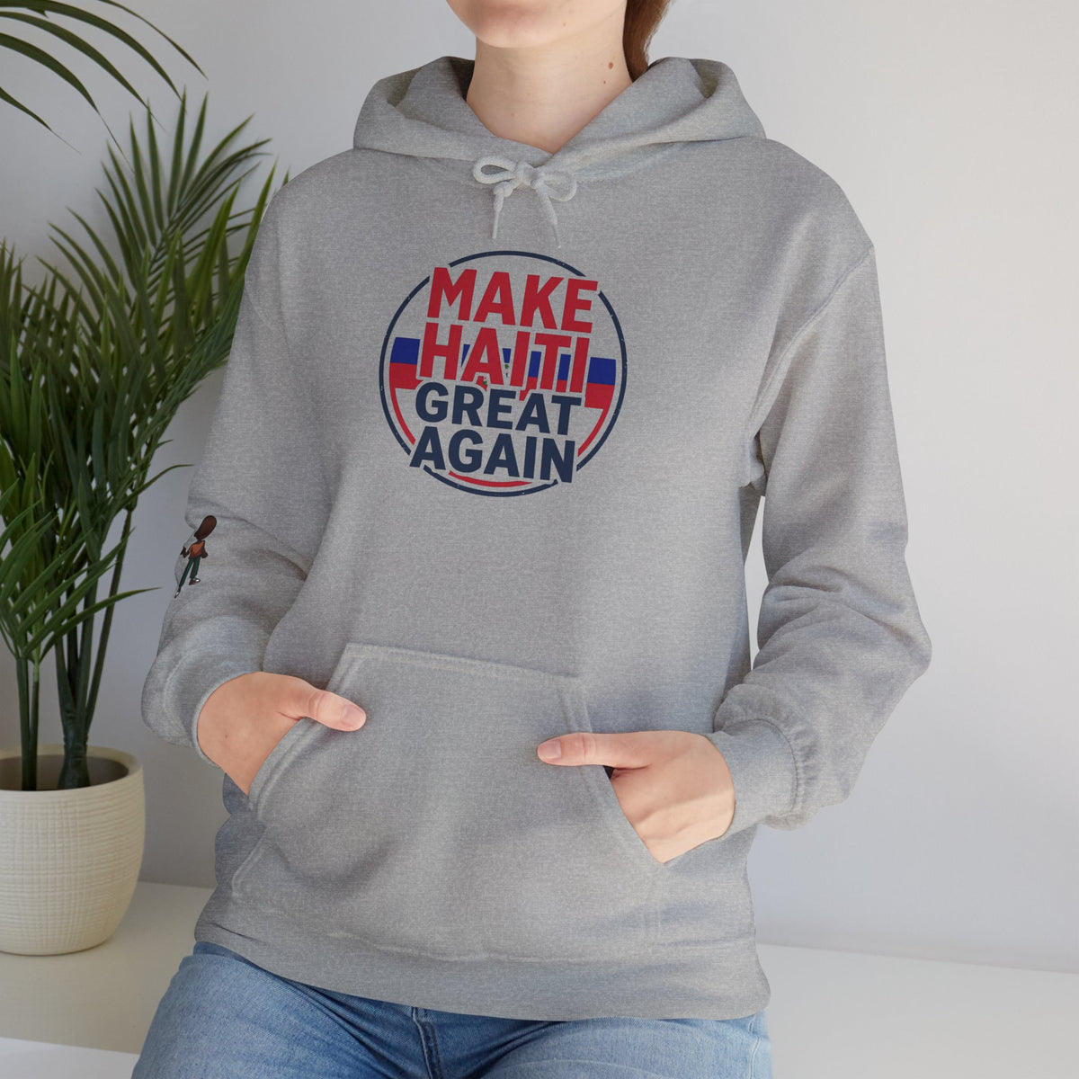 Hoodie - "Make Haiti Great Again" Political Solidarity Pullover