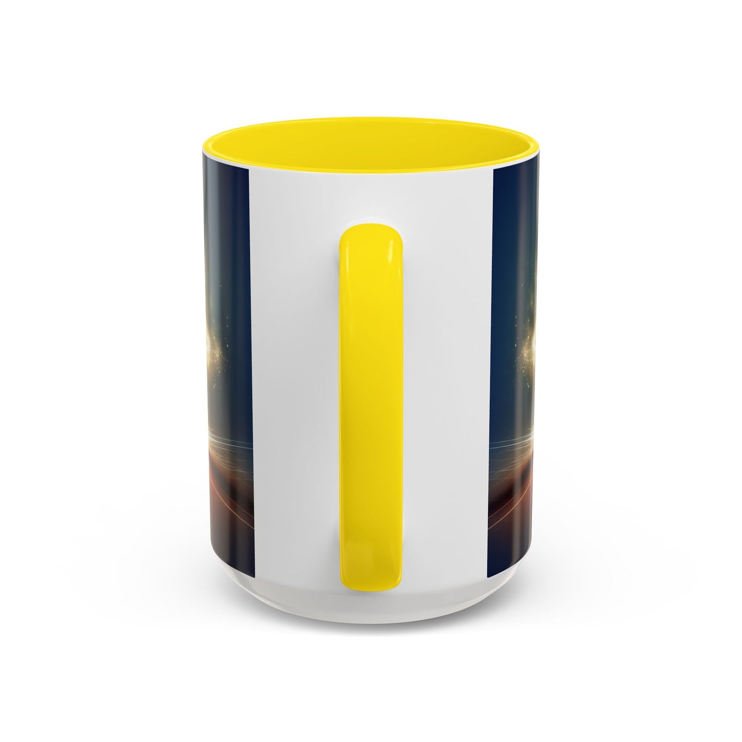 Stunning Accent Coffee Mug with Abstract Letter Design