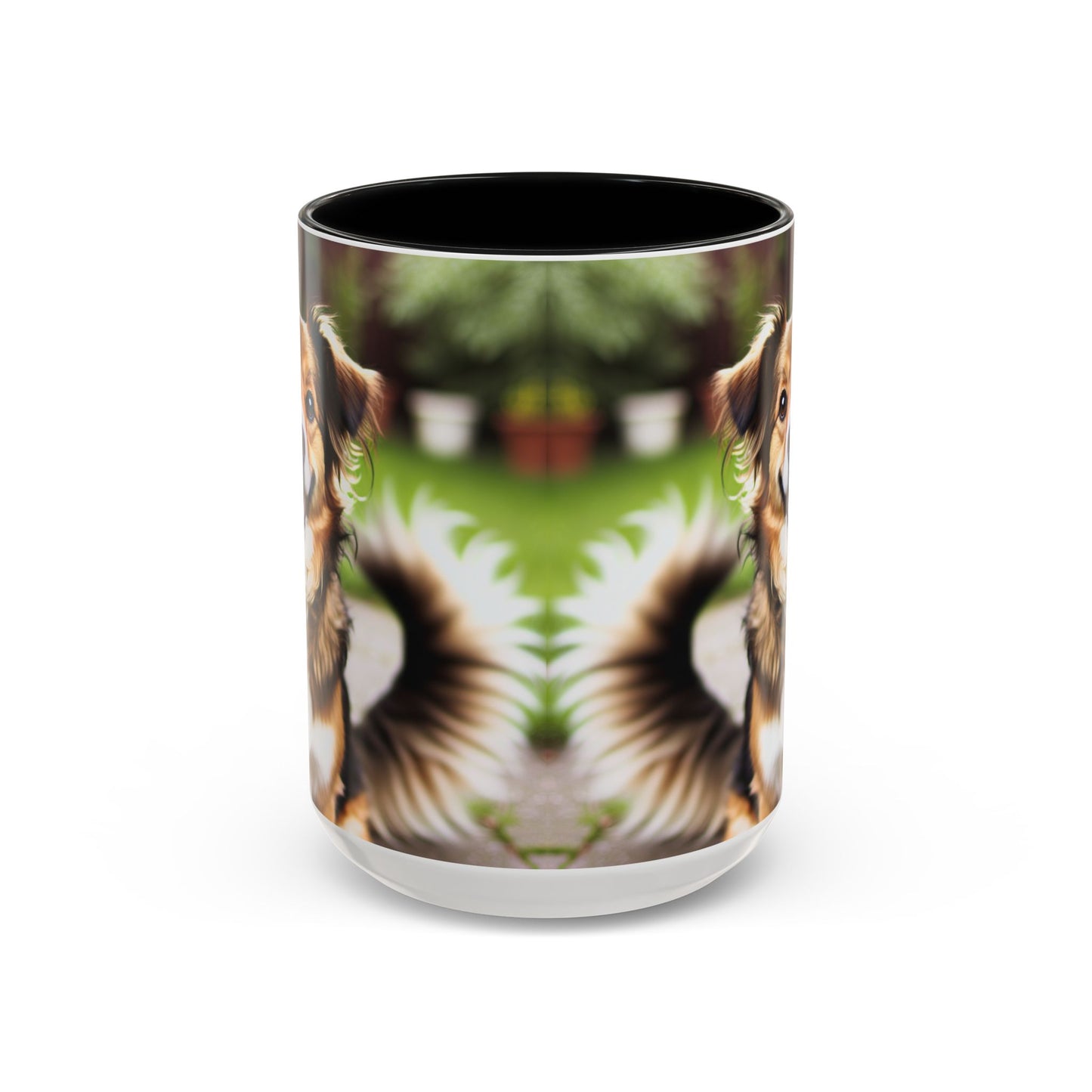 Happy Dog Graphic Accent Coffee Mug | Perfect for Pet Lovers