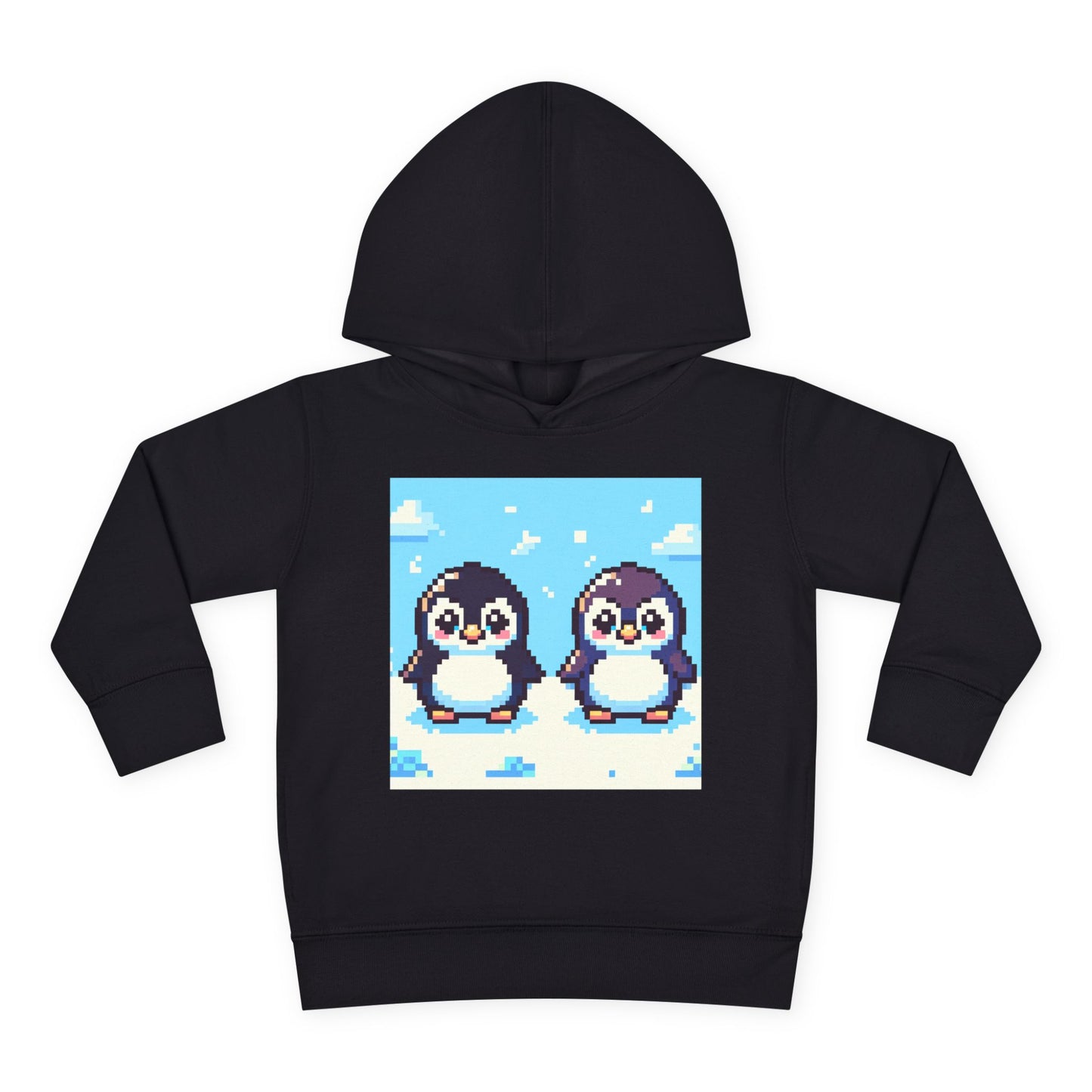 Cute Penguin Toddler Pullover Fleece Hoodie - Perfect for Winter Playtime