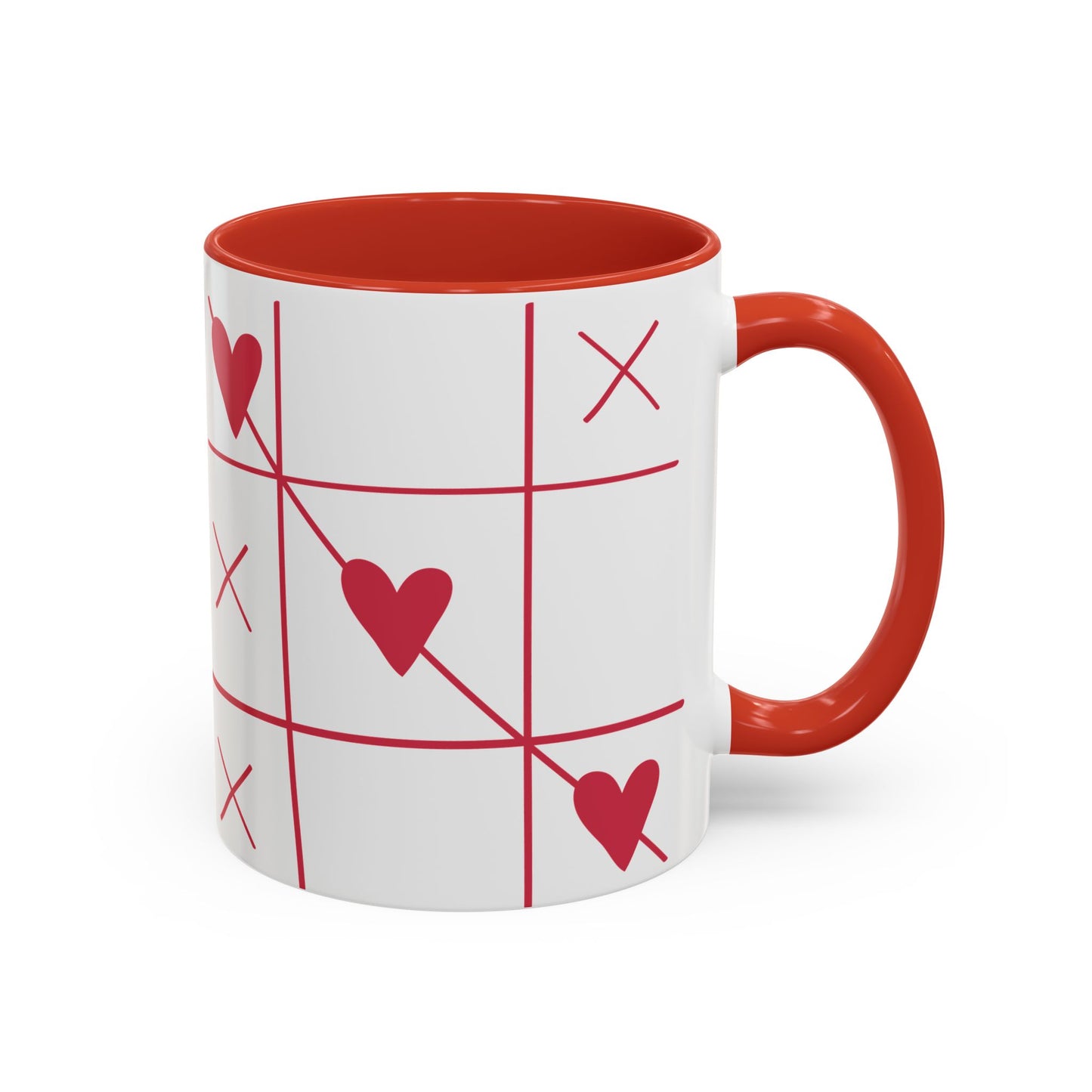Love Tic Tac Toe Coffee Mug - Perfect for Valentine's Day and Romantic Moments