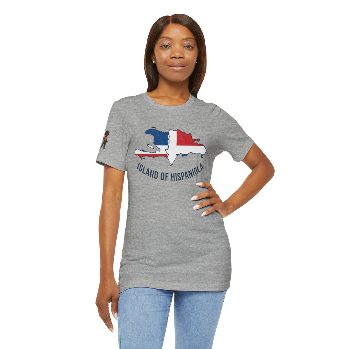 Island of Hispaniola Map T-Shirt