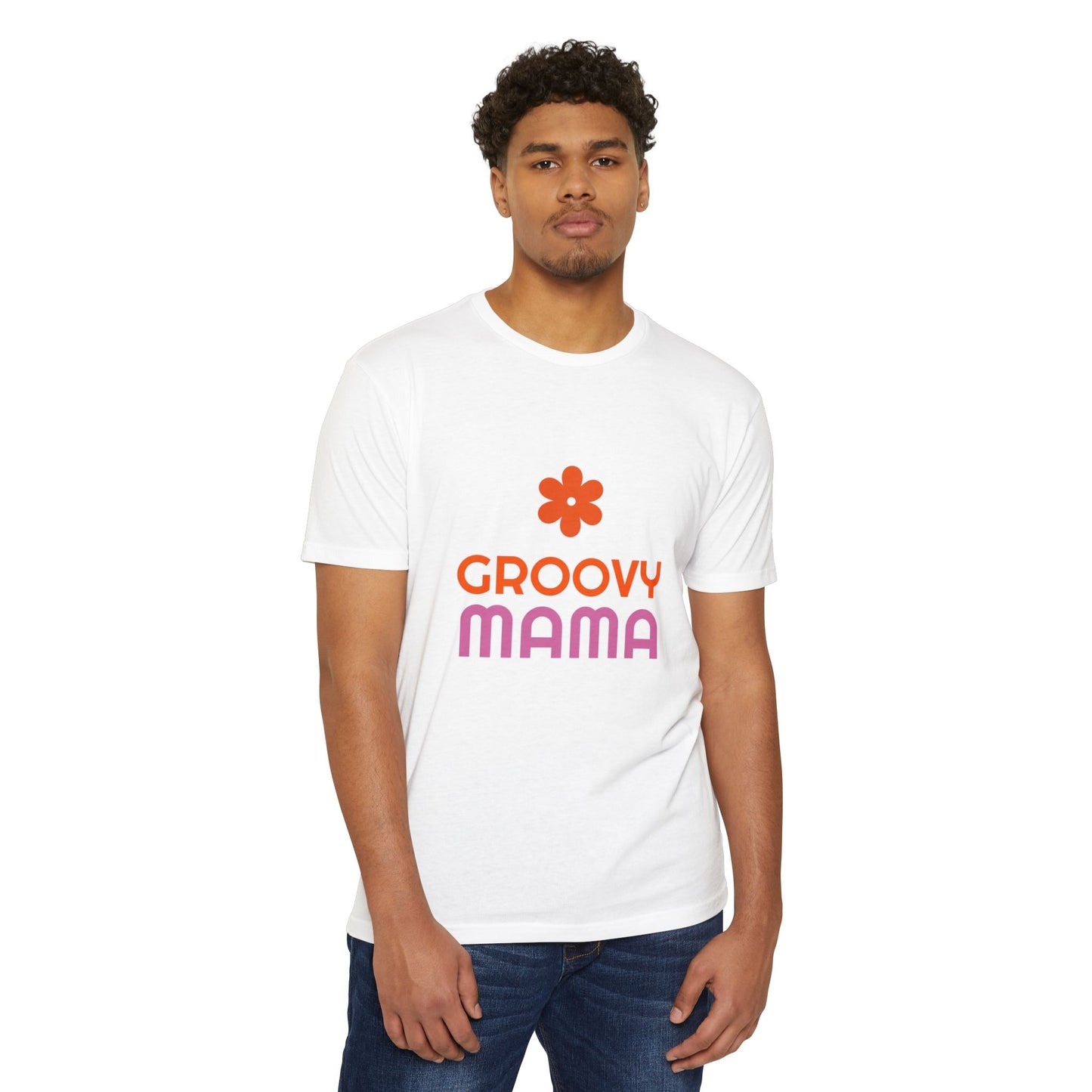 Groovy Mama Unisex CVC Jersey T-Shirt - Fun & Playful Gift for Moms