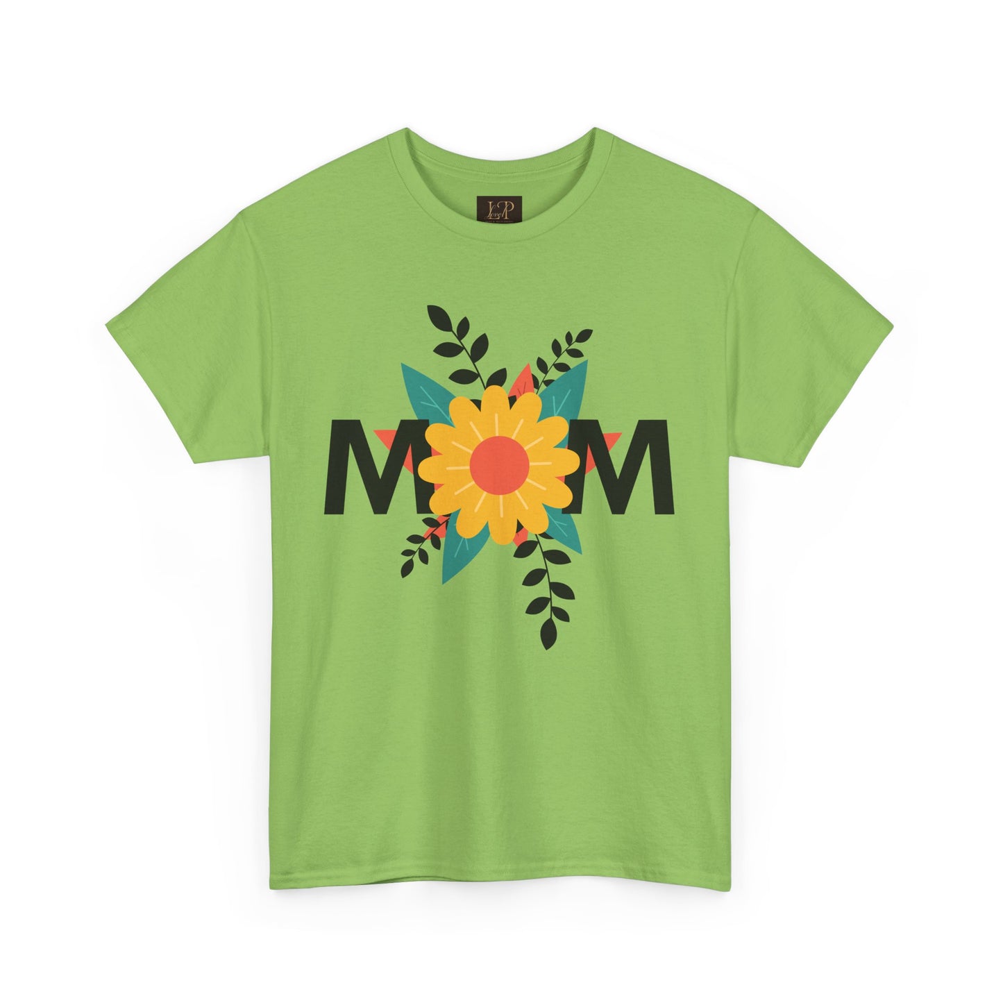 Mom Floral Unisex Heavy Cotton Tee - Perfect Gift for Mother's Day