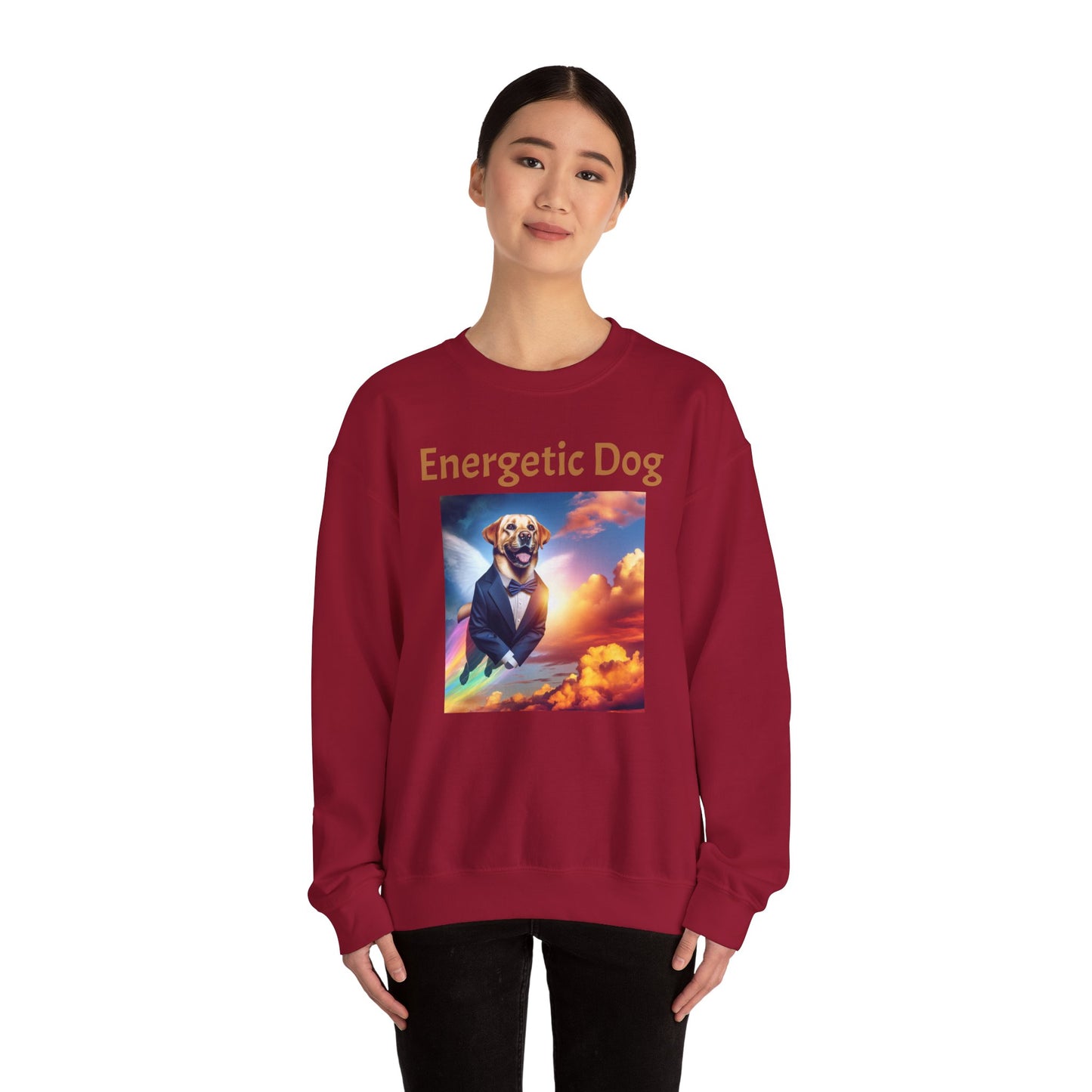 Energetic Dog Crewneck Sweatshirt - Unisex Heavy Blend™