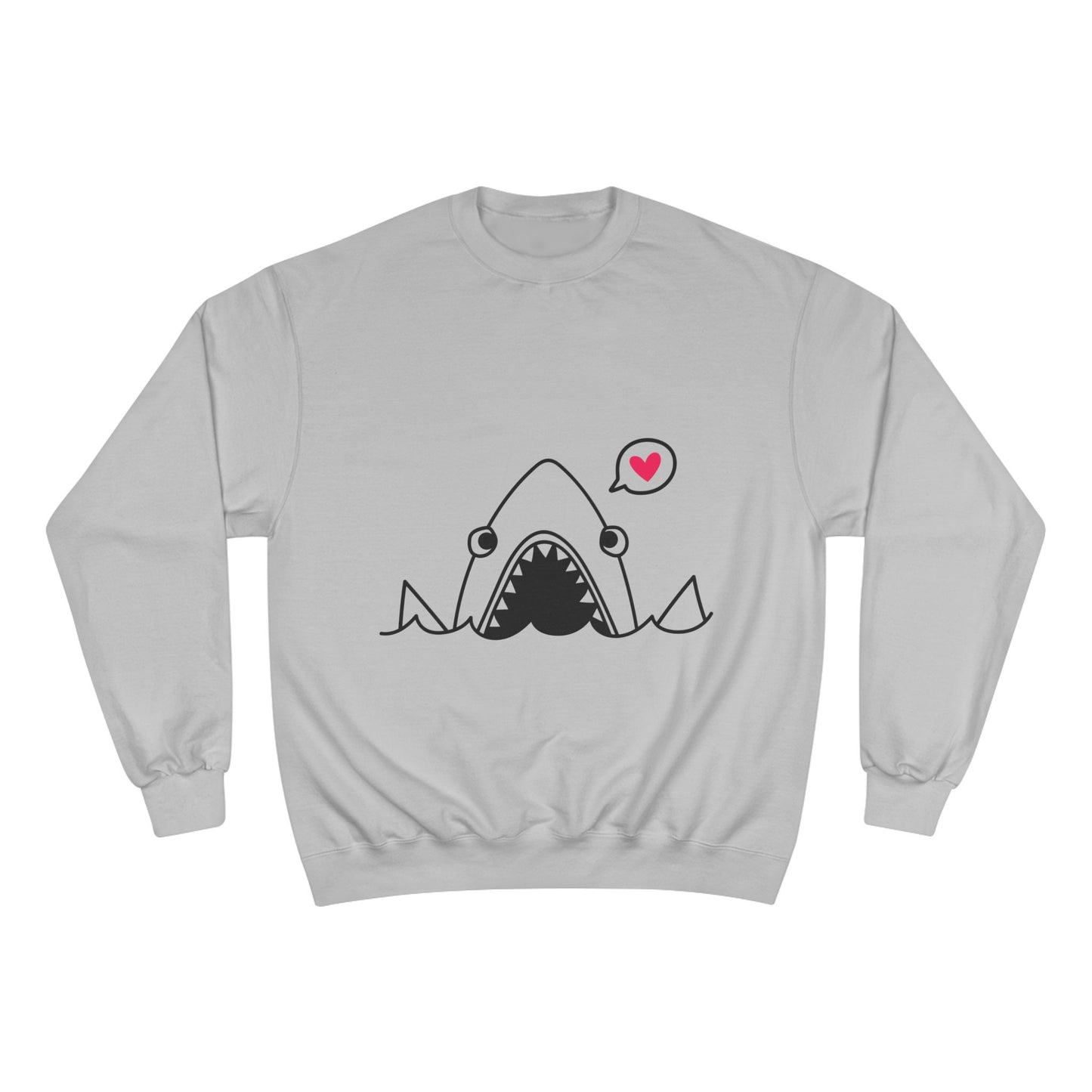 Adorable Shark Love Champion Sweatshirt for Ocean Lovers